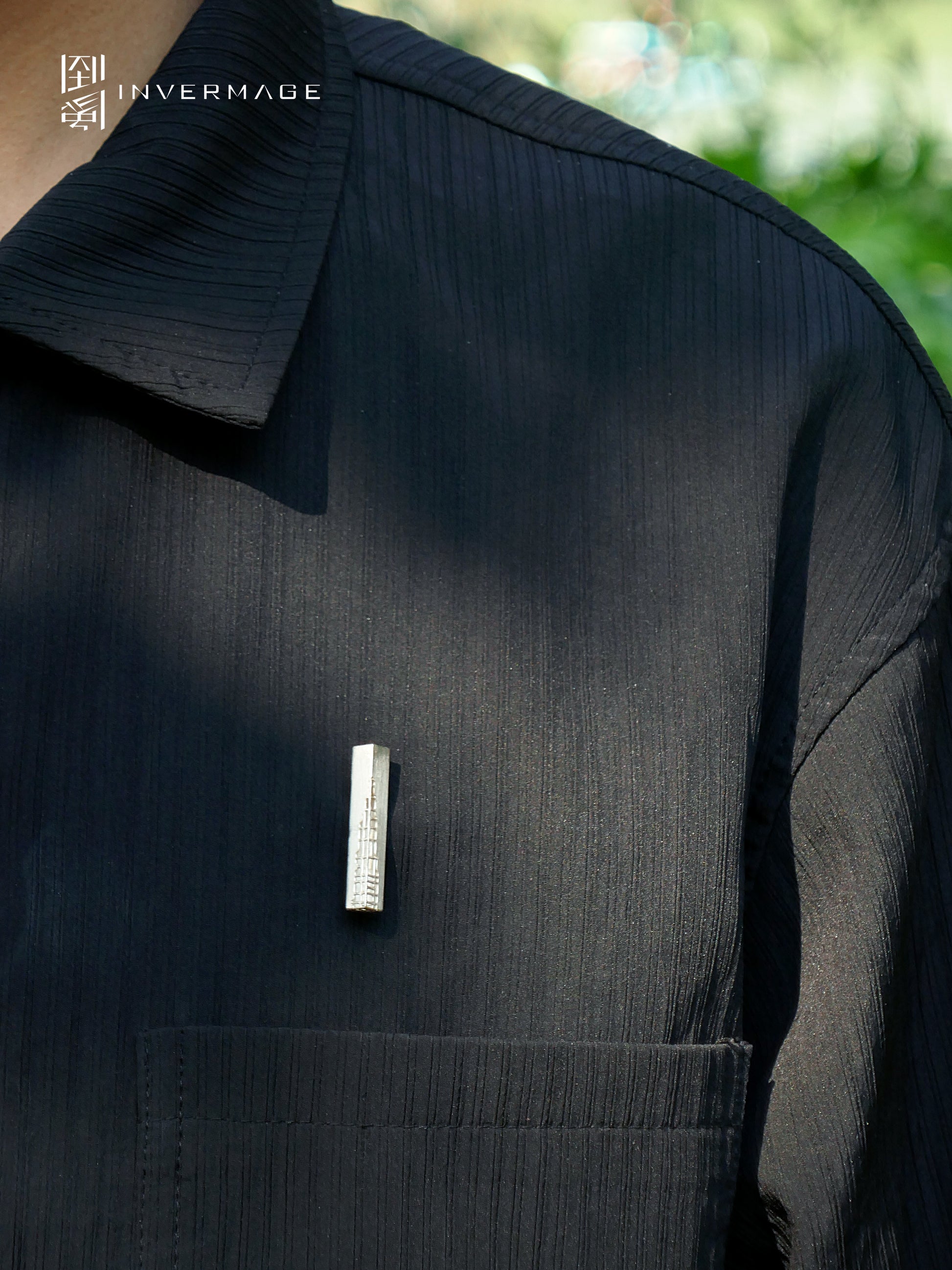 Time Sculpture Ikebana Brooch