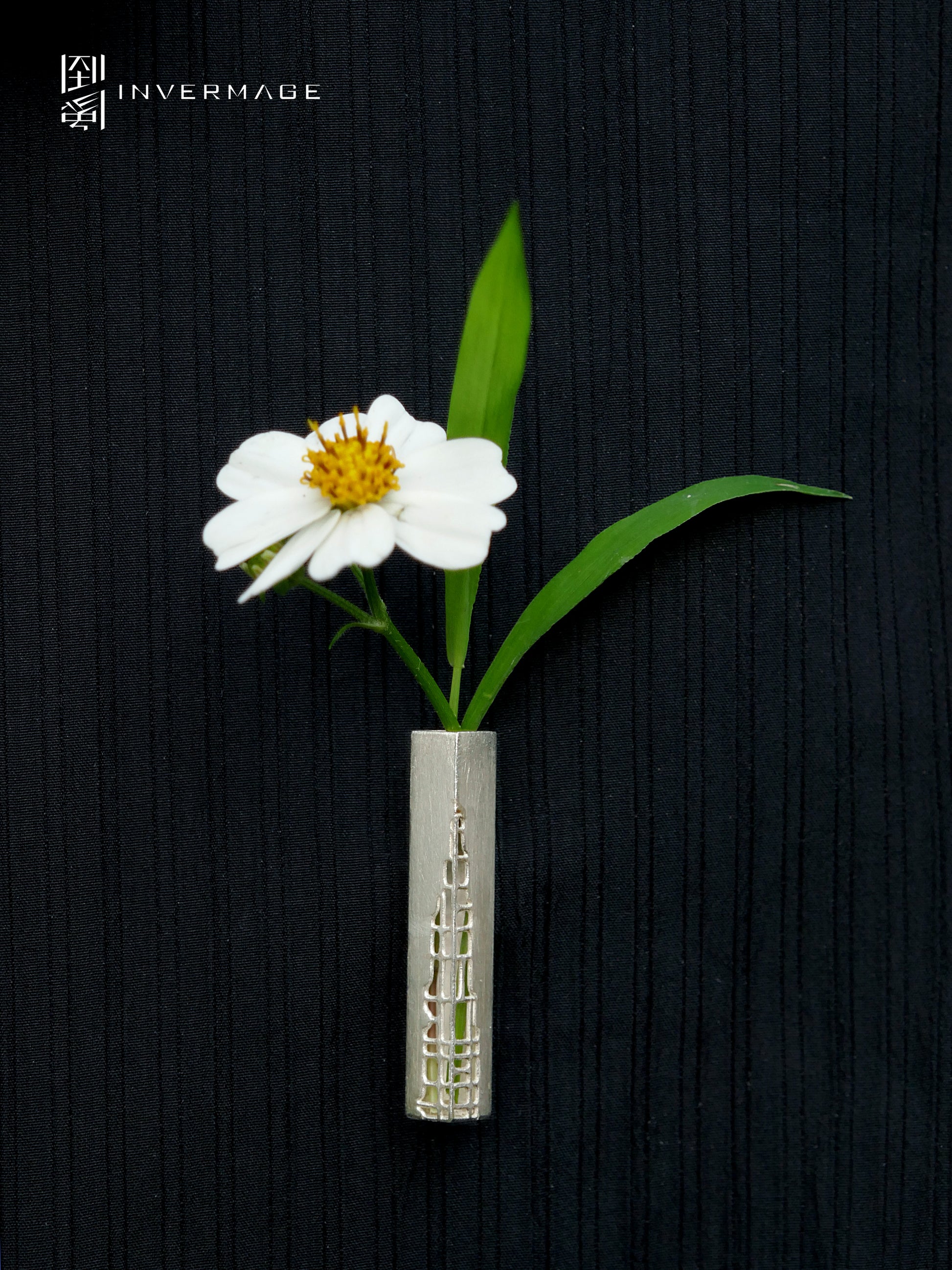 Time Sculpture Ikebana Brooch
