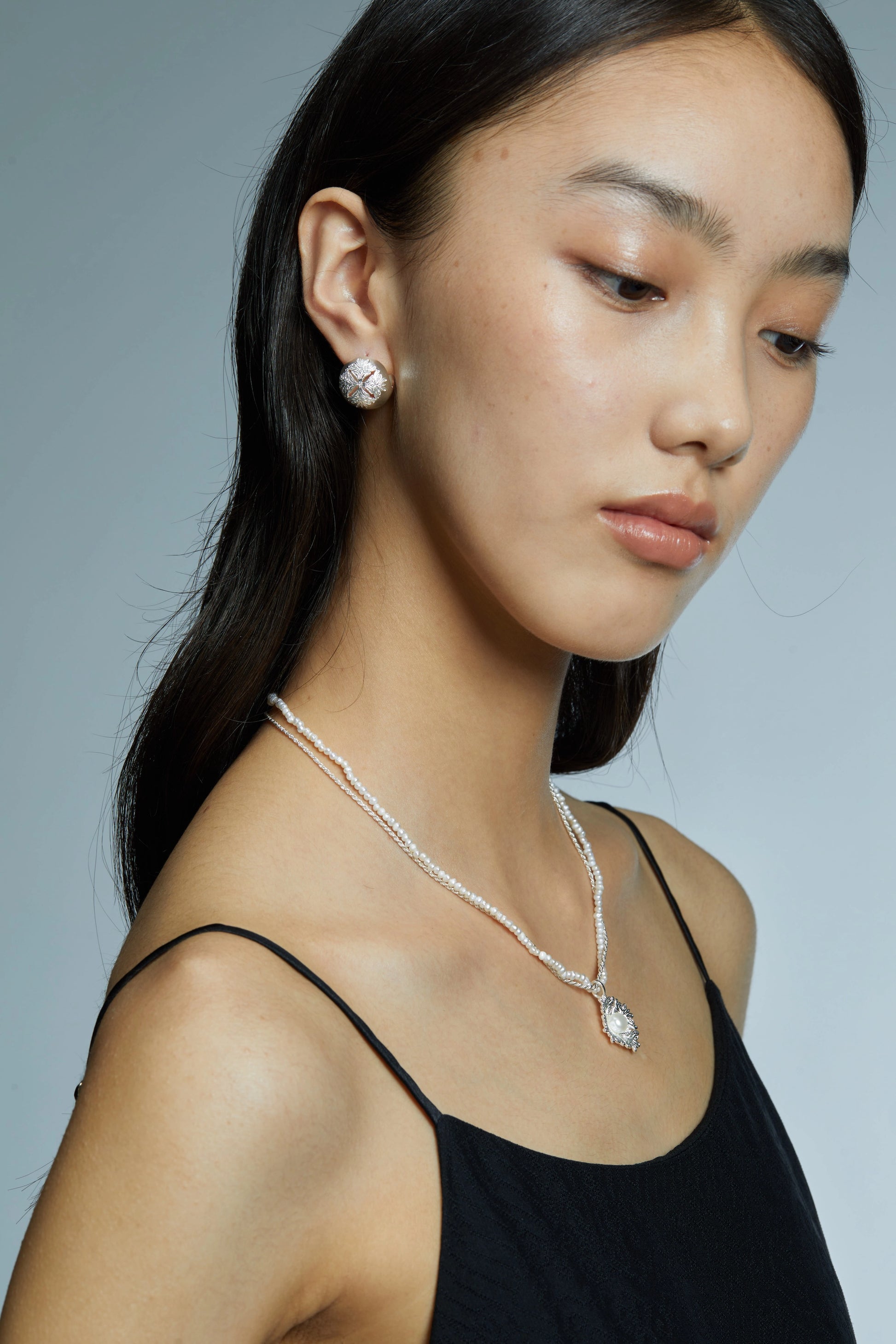 Lacey Relief Stud Earrings