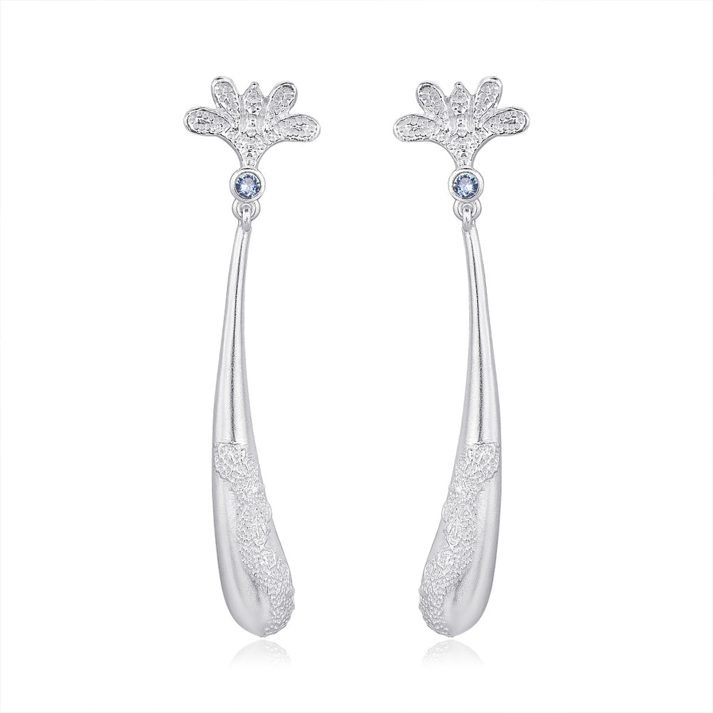 Blooming Long Drop Earrings