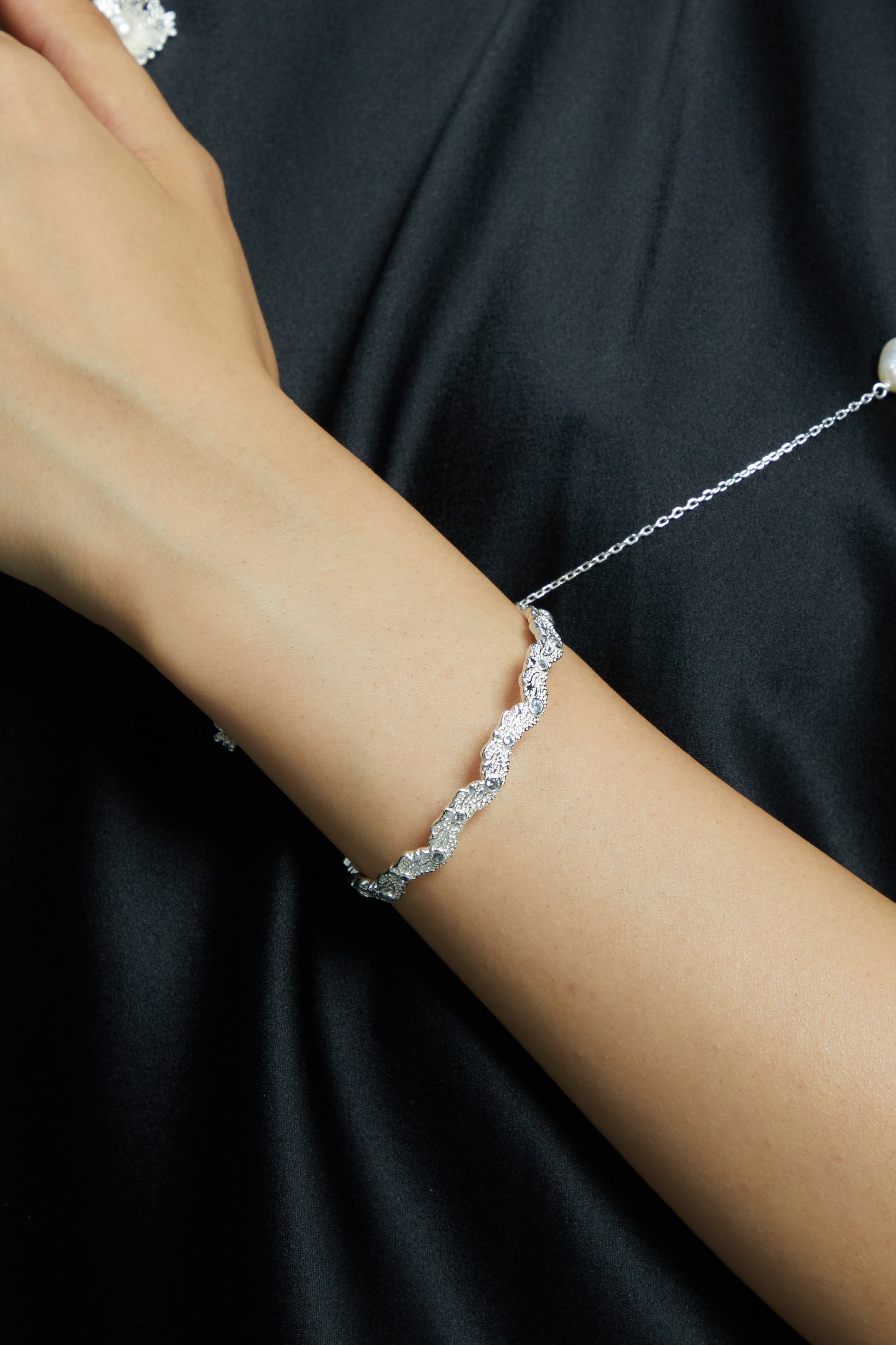 Blooming Lace Bangle