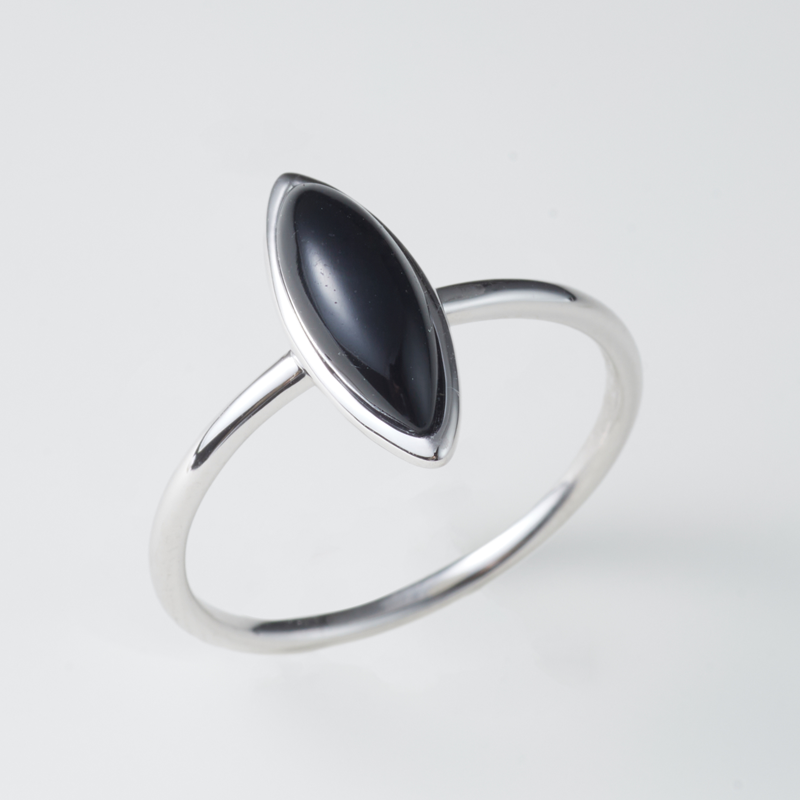 Marquise Onyx Seed Ring