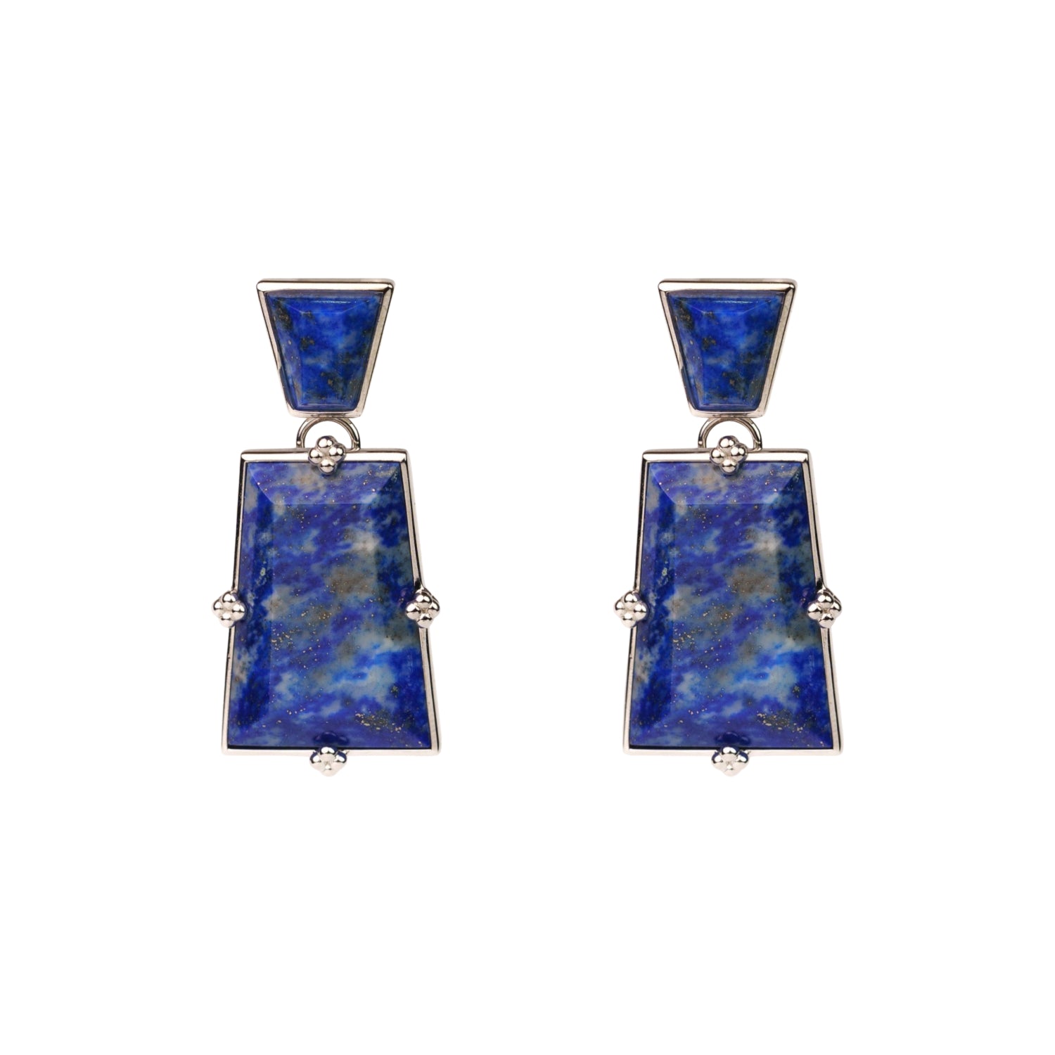 Modular Frame Earring Set – Lapis Lazuli