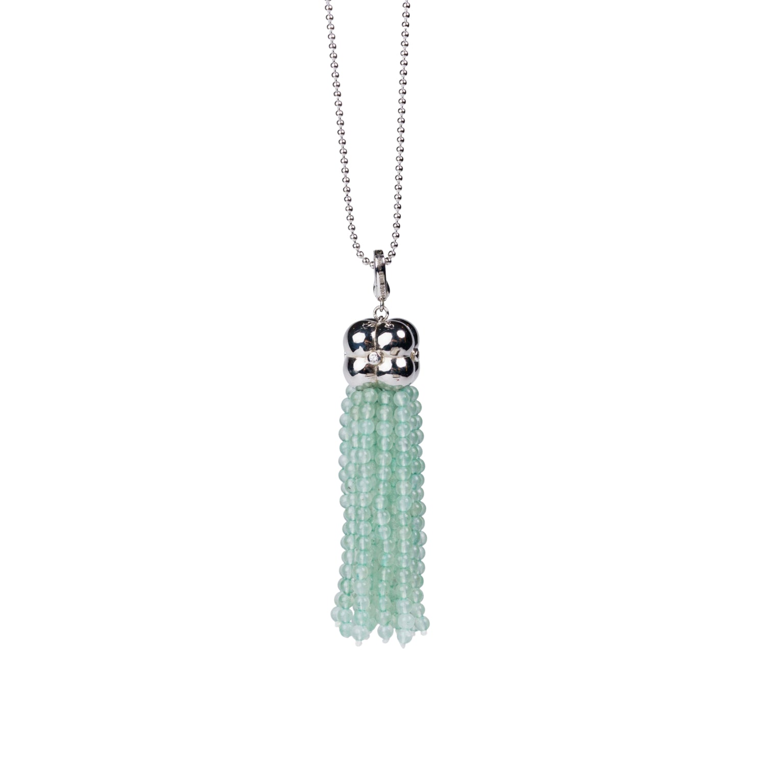 Modular Tassel Pendant Necklace – Green Aventurine