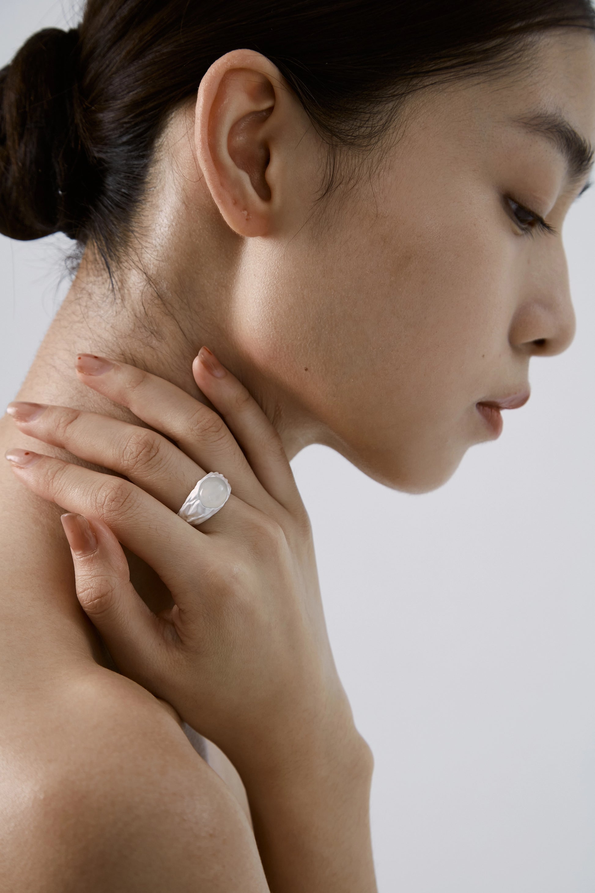 Chalcedony Signet Ring