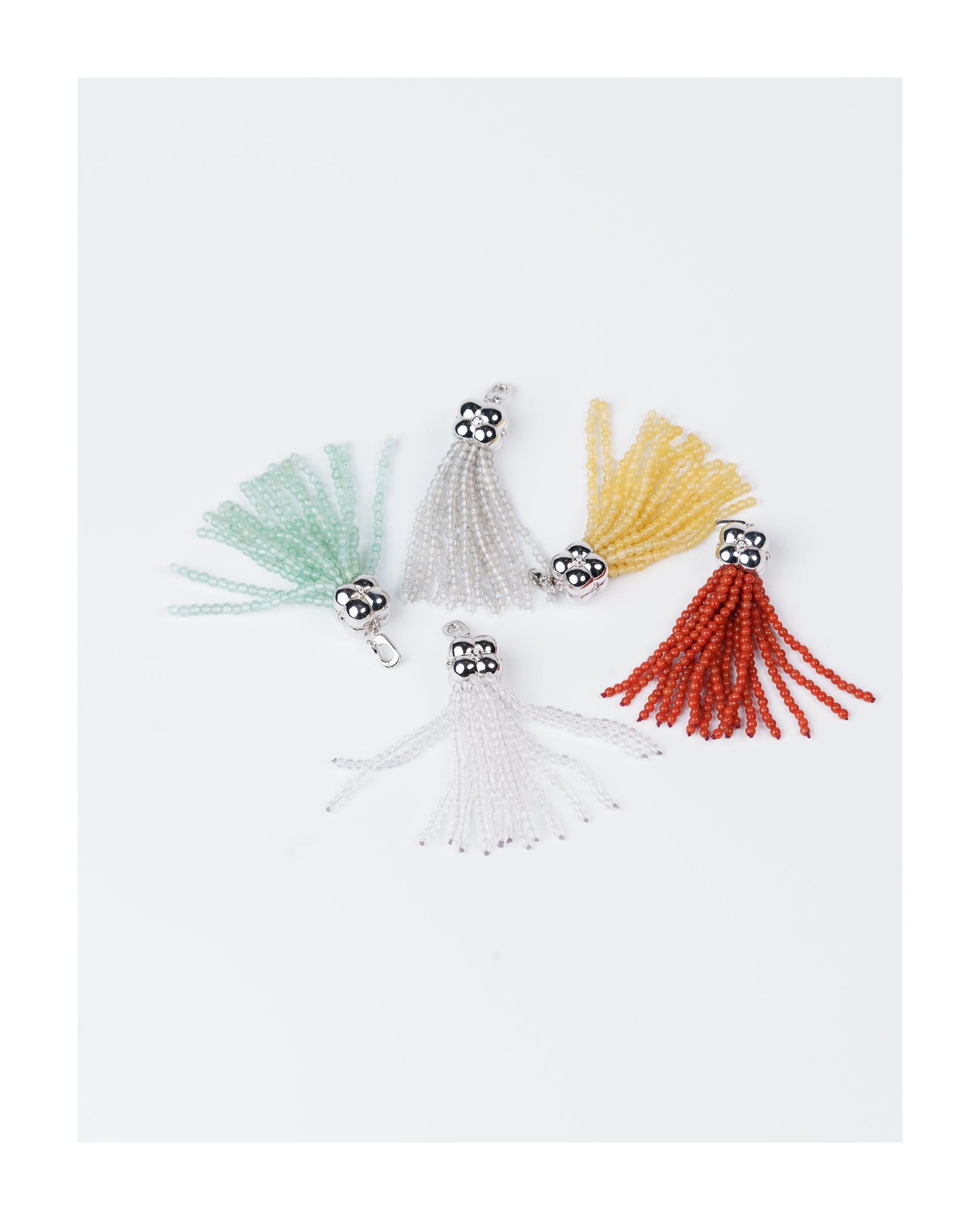Modular Tassel Pendant Necklace – Red Agate