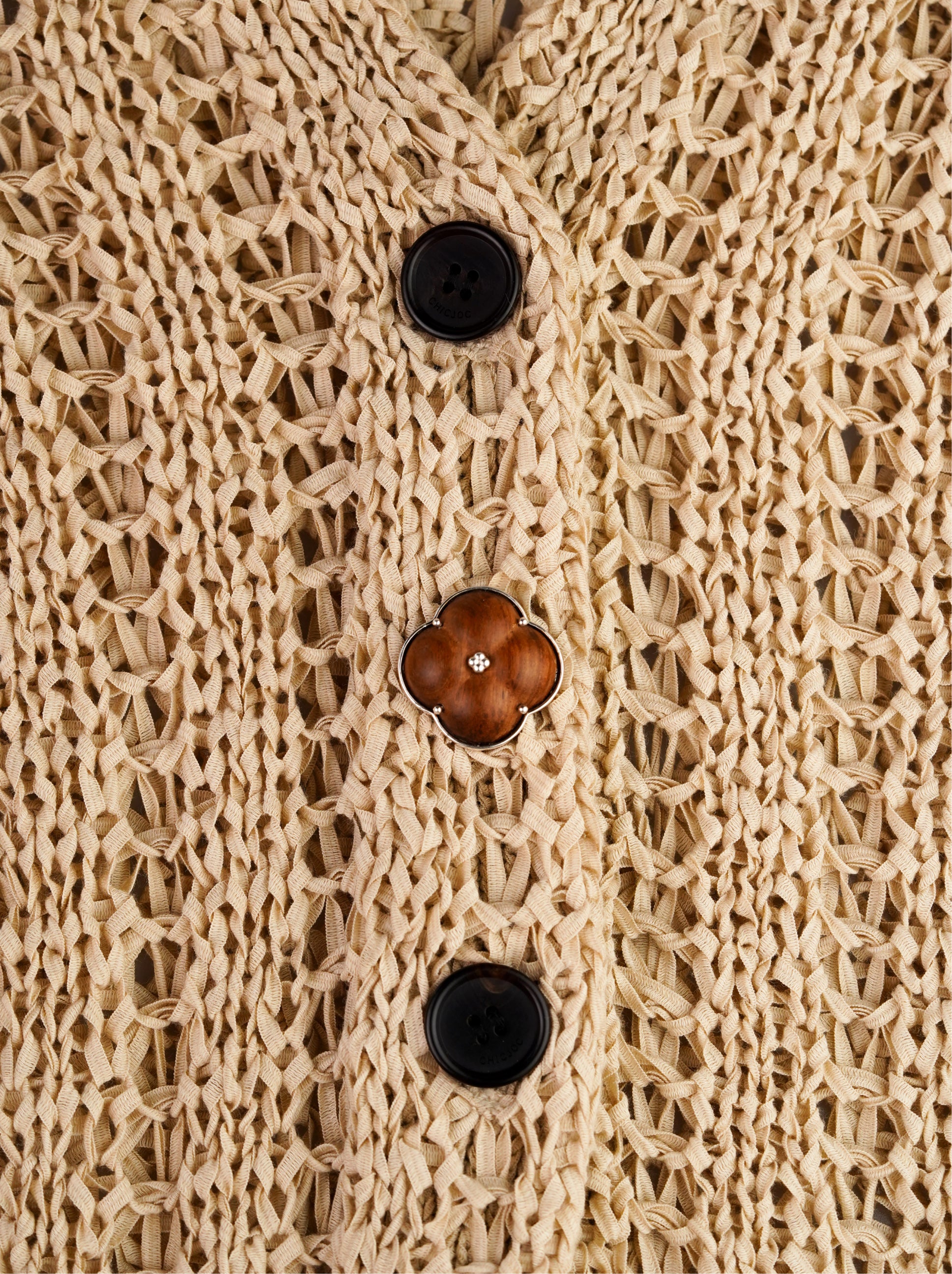 Eternal Knot · Pear Wood Modular Earring Set