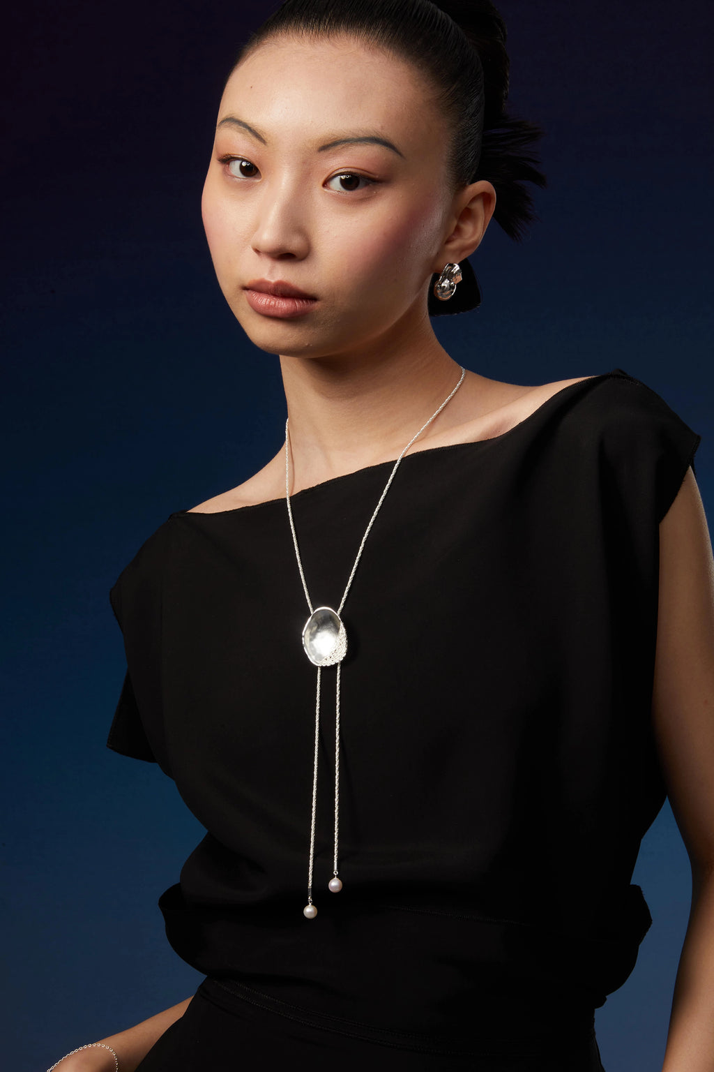Metal Weave Necktie Necklace