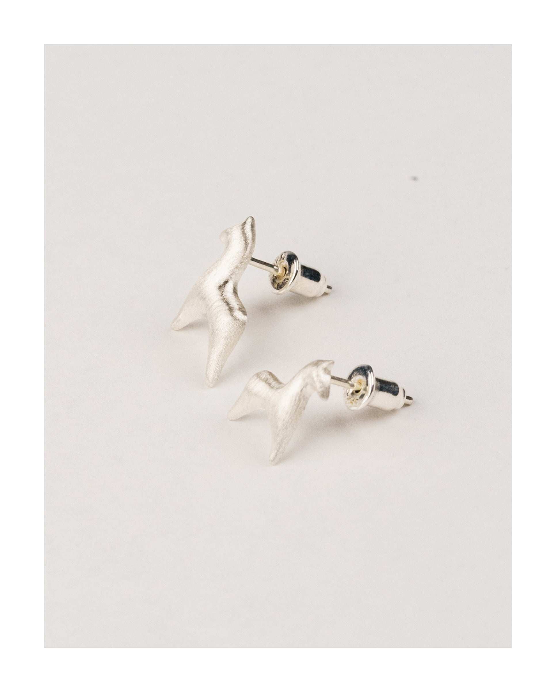 Silver Horse Studs Earrings