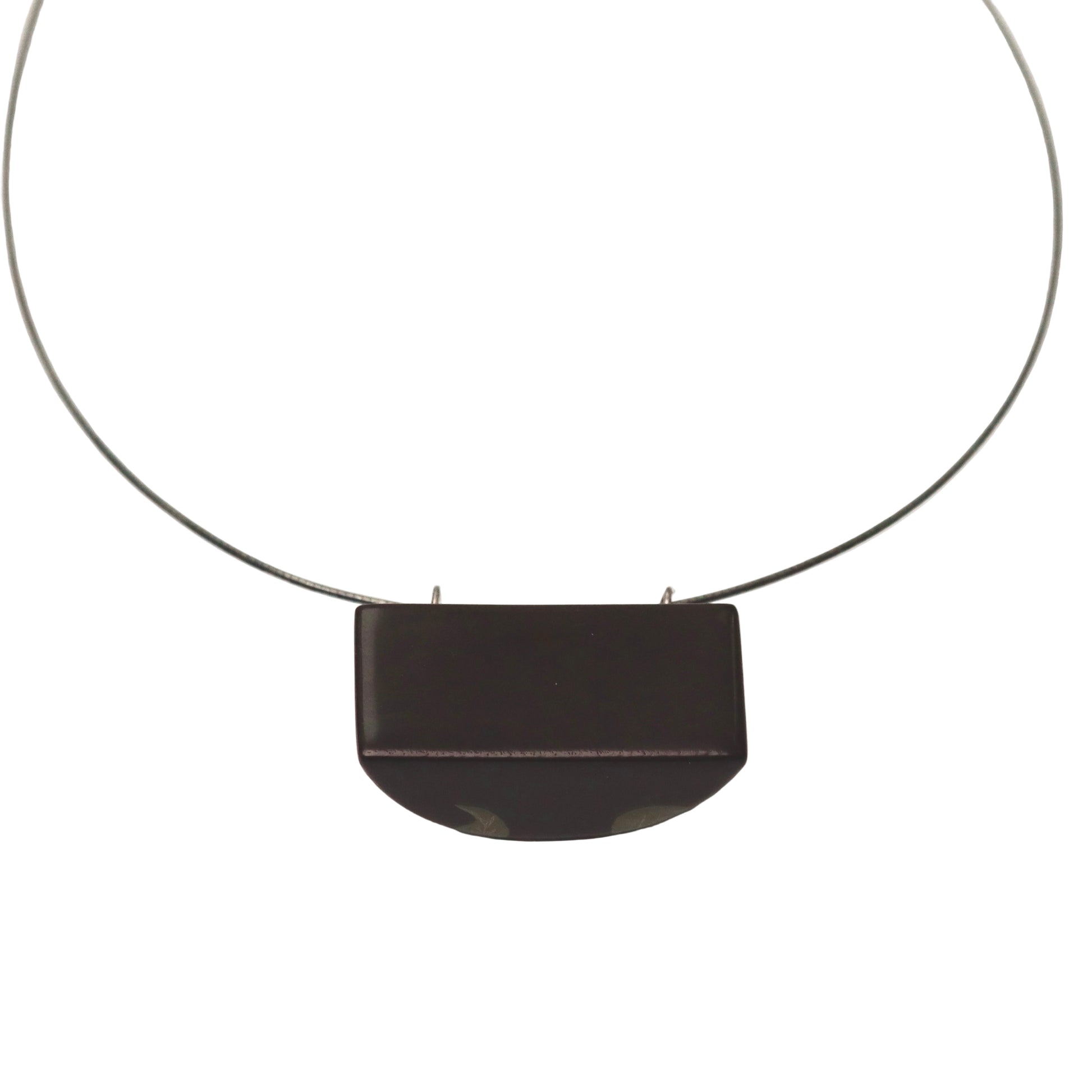 Camellia Lacquer Quasi-Maki-e Necklace