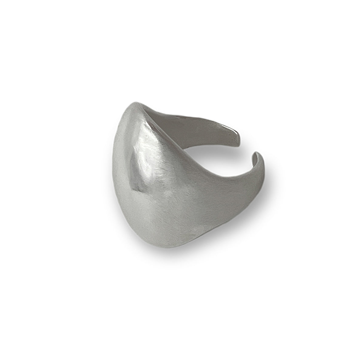 Amazon · Dome Ring — Silver ring on a white background