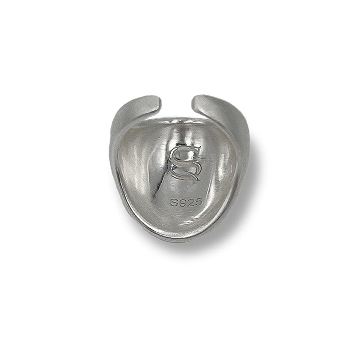 Amazon · Dome Ring — Silver ring with a logo and 'S925' marking on a white background