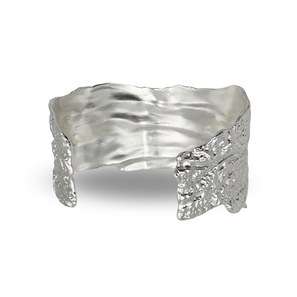 Amazon · Tree Grain Wide Bangle Bracelet by QuriouStone, product view 4