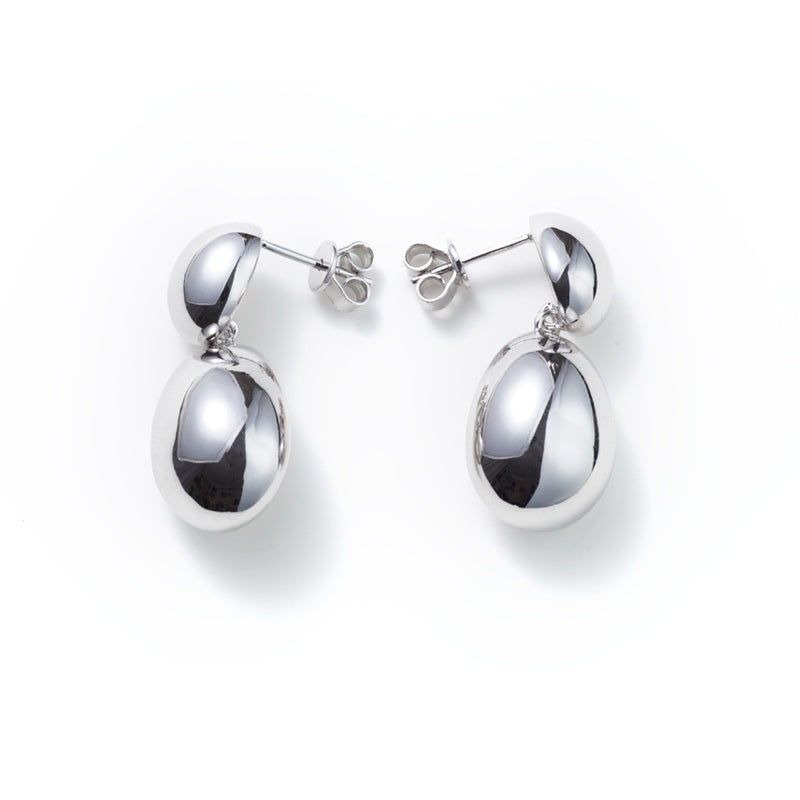 MIIISELF Ant Silhouette Earrings from the Nature Force · Ant series crafted in rhodium-plated 925 sterling silver.