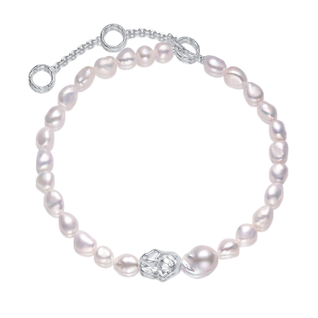 Baroque Pearl Choker Necklace by Luna-mi, product view 1
