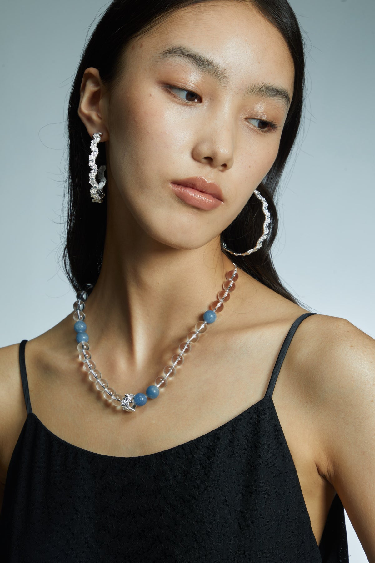 Blooming Lace Hoop Earrings by Luna-mi, product view 4