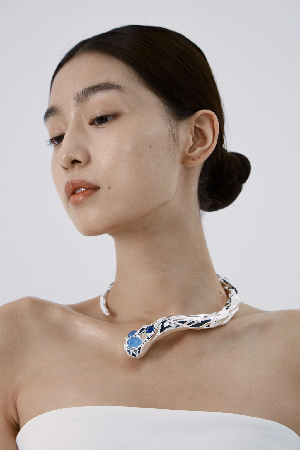 Blue Seed Statement Choker by Luna-mi, product view 2