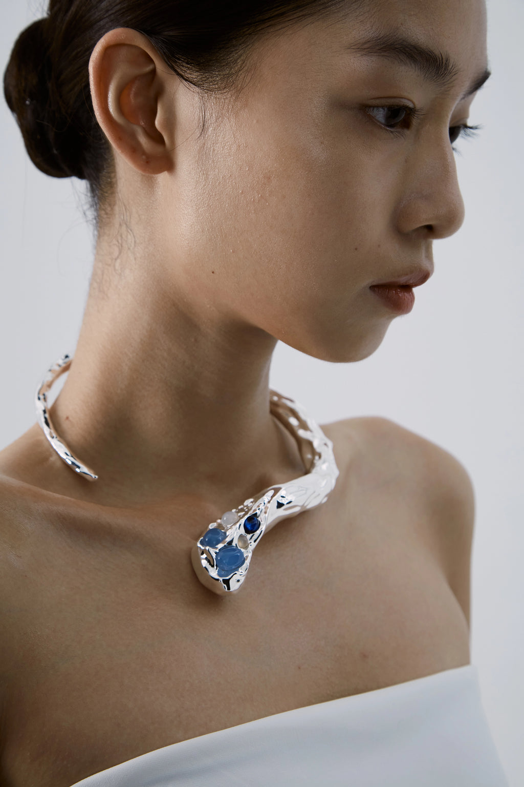 Blue Seed Statement Choker by Luna-mi, product view 4