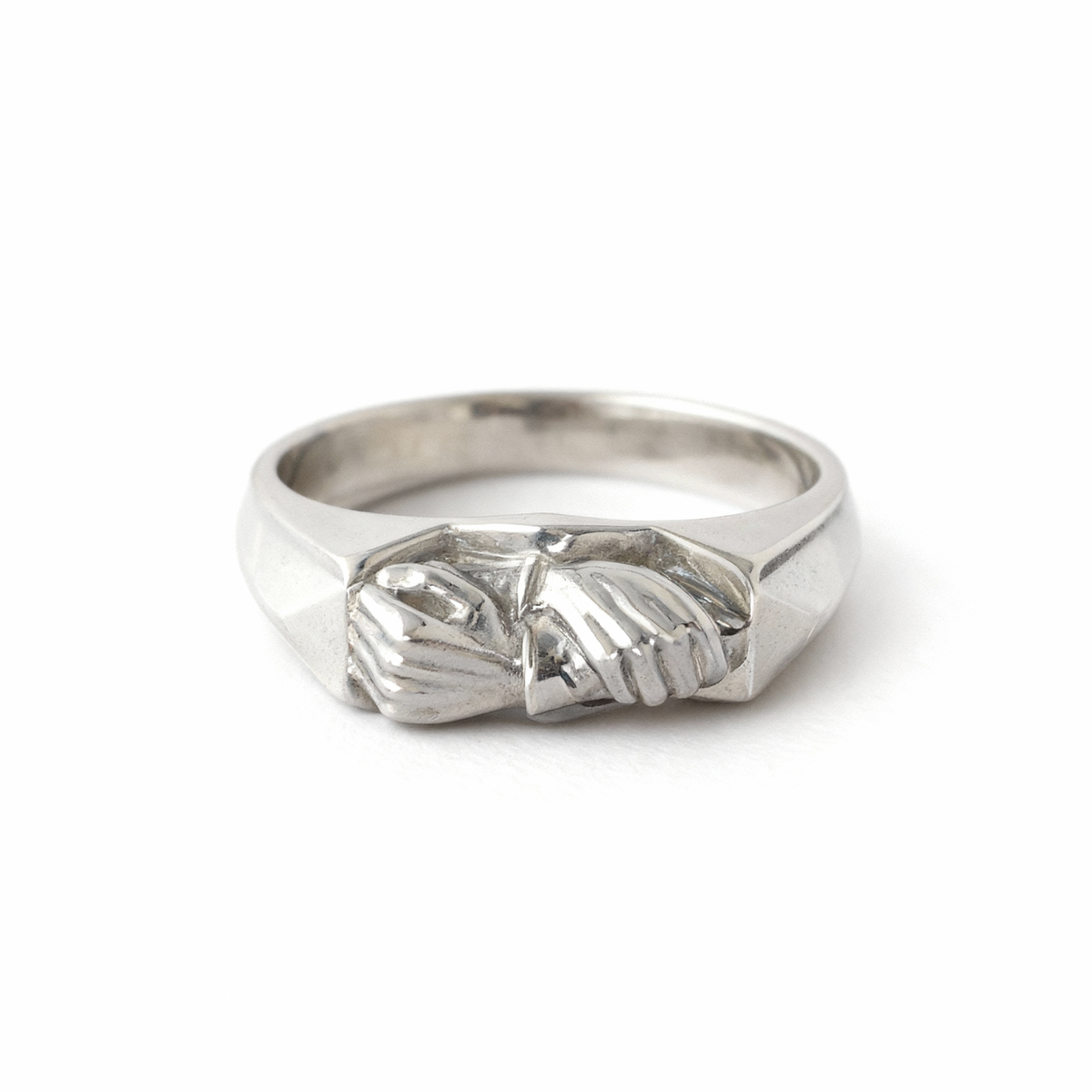 Brazilian Jiu-Jitsu Butterfly Grip Ring — Brazilian Jiu Jitsu Butterfly Grip Ring crafted in premium silver, symbolizing