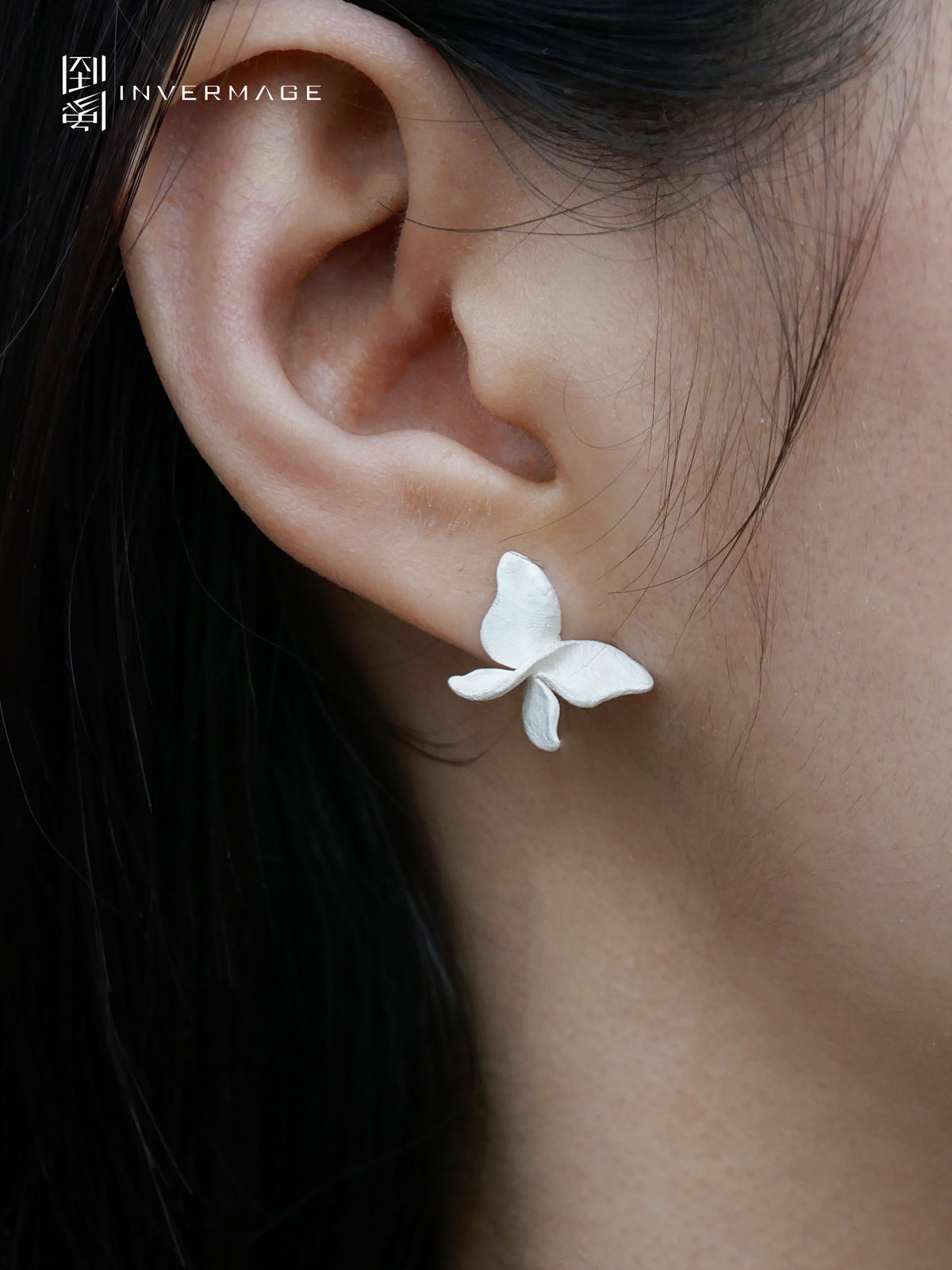 Butterfly Viburnum Studs & Ear Cuff by INVERMAGE, product view 3