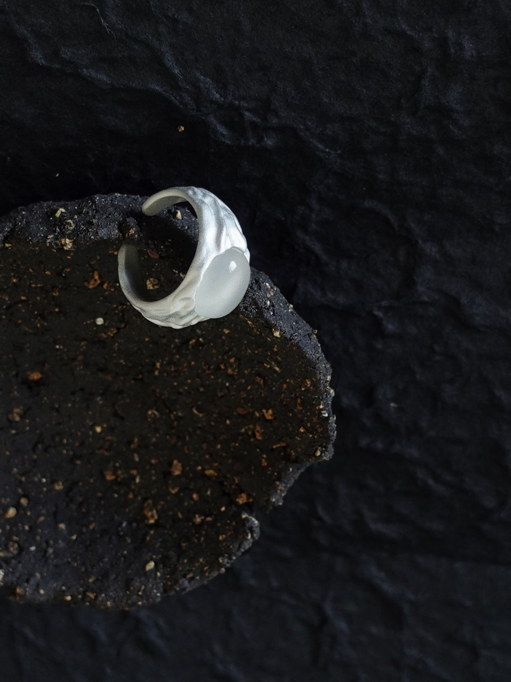 Chalcedony Signet Ring by Luna-mi, product view 5