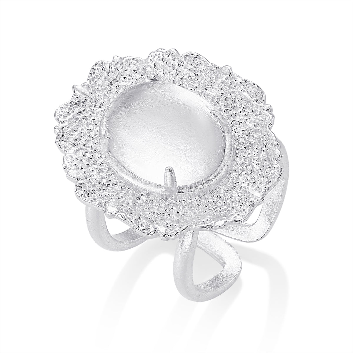 Crystal Rosette Statement Ring by Luna-mi, product view 1