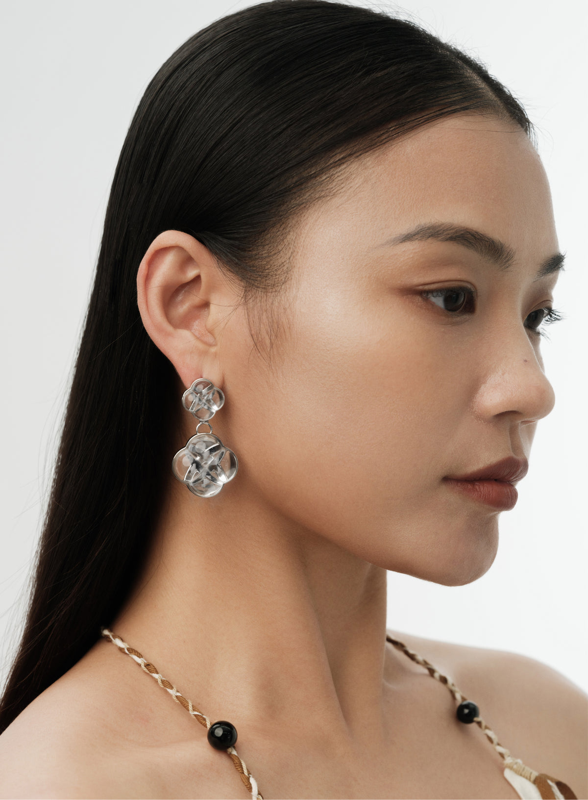 Eternal Knot · Crystal Modular Earring Set by Aesth & Util, product view 2