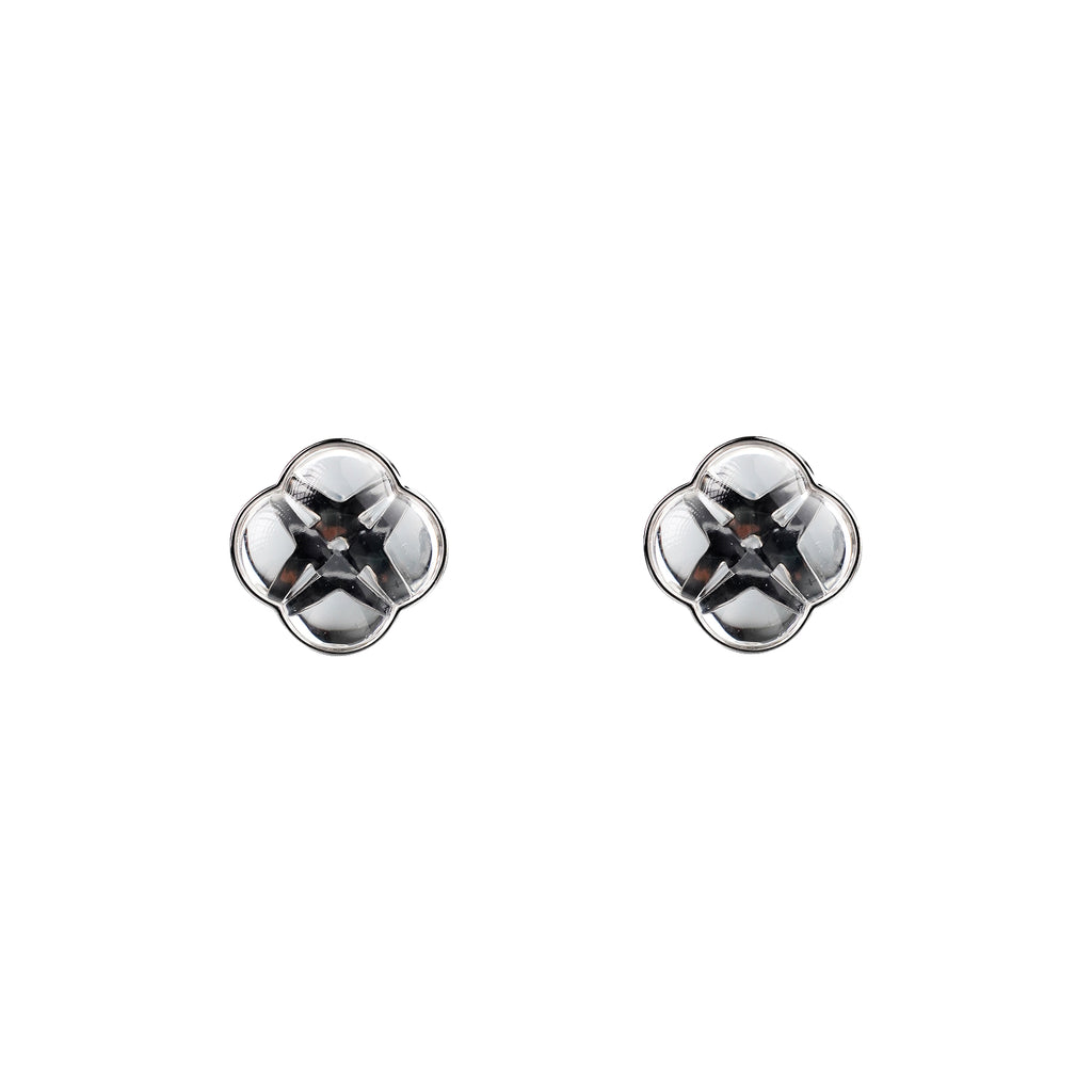Eternal Knot · Crystal Modular Stud Earrings by Aesth & Util, product view 1