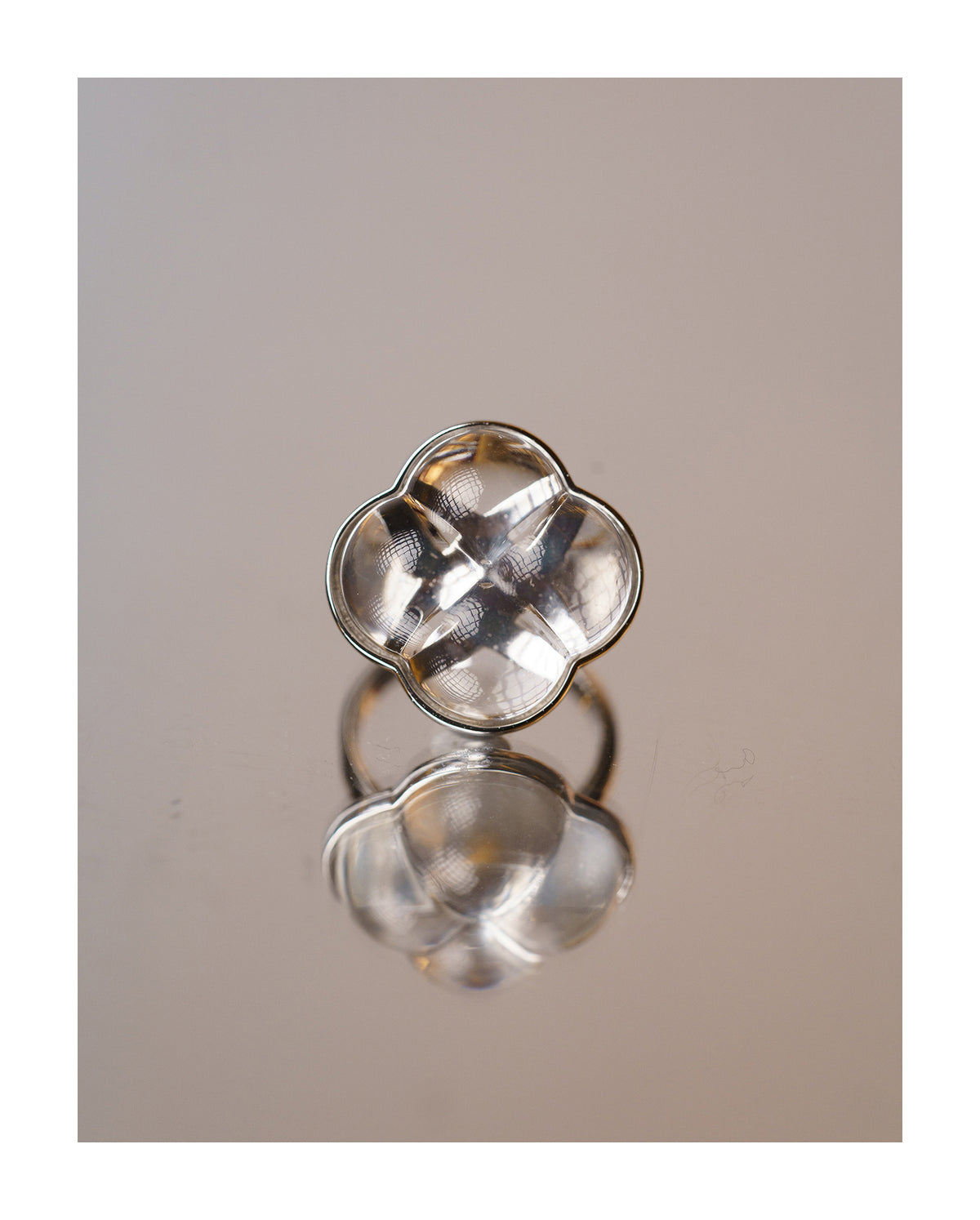 Eternal Knot · Crystal Open Ring by Aesth & Util, product view 5