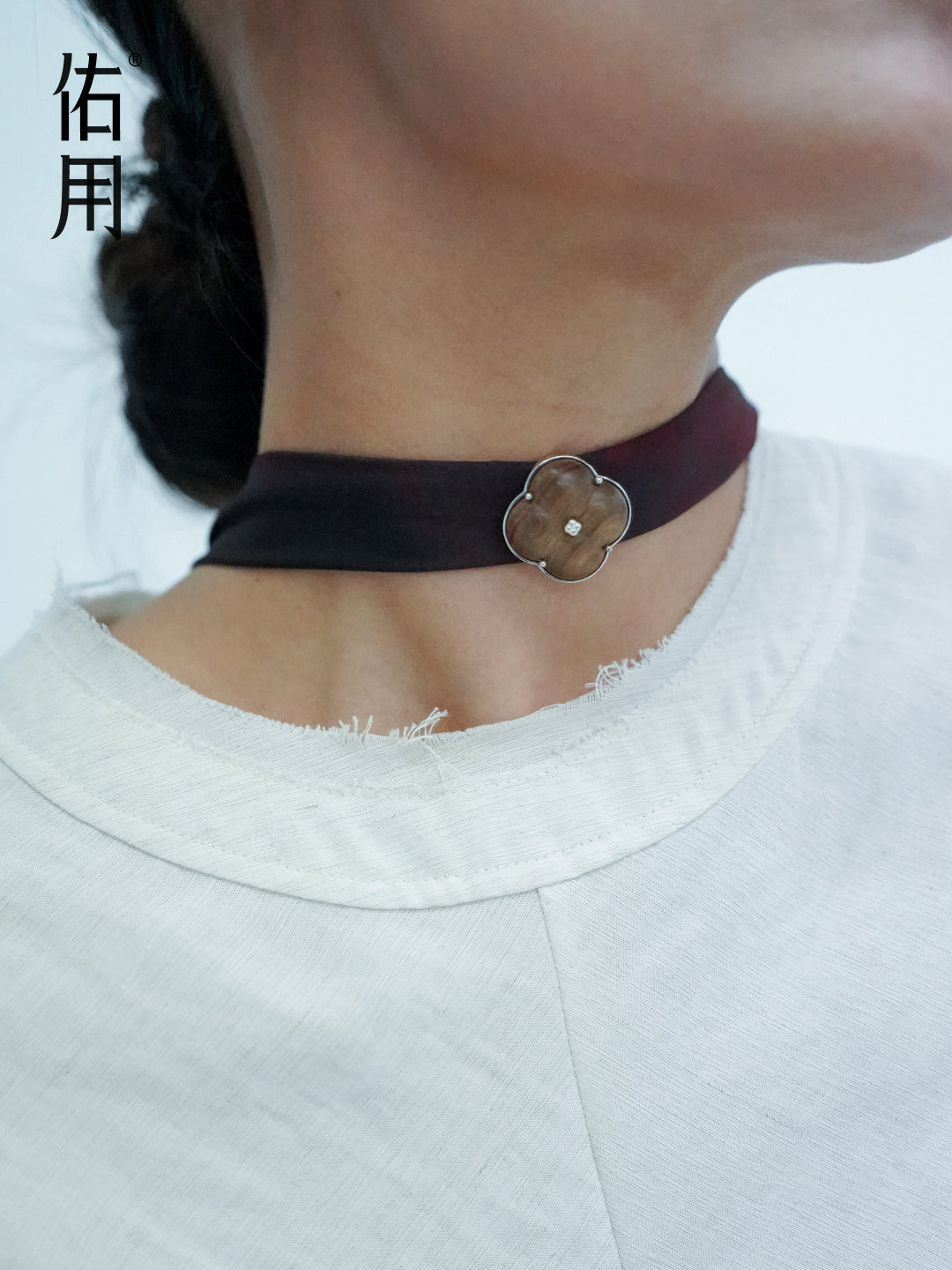 Eternal Knot · Pear Wood Modular Pendant by Aesth & Util, product view 3