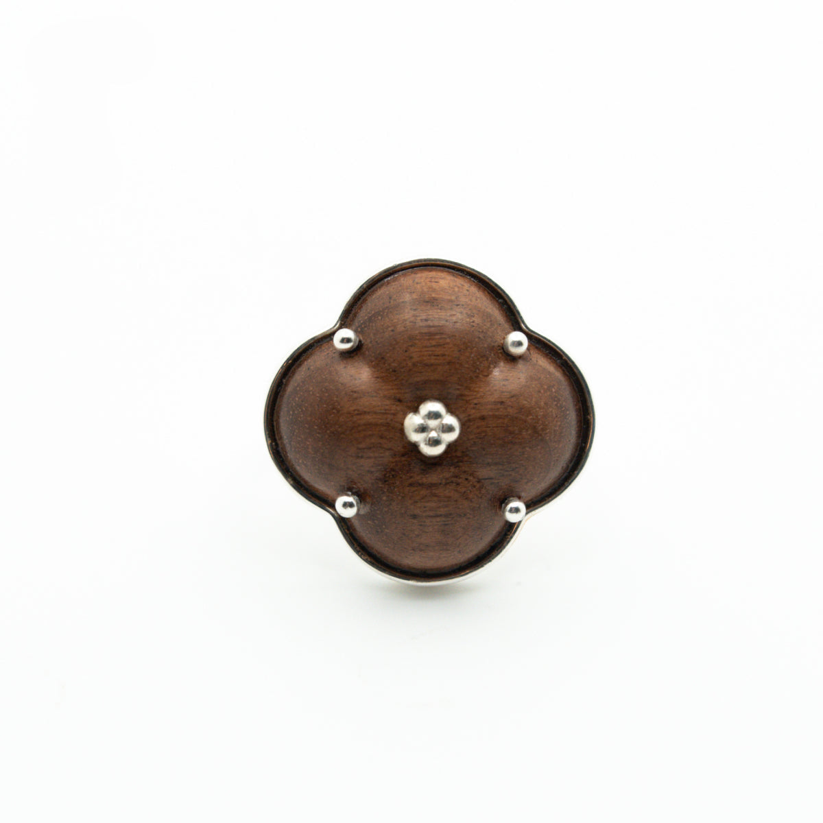 Eternal Knot · Pear Wood Open Ring by Aesth & Util, product view 1