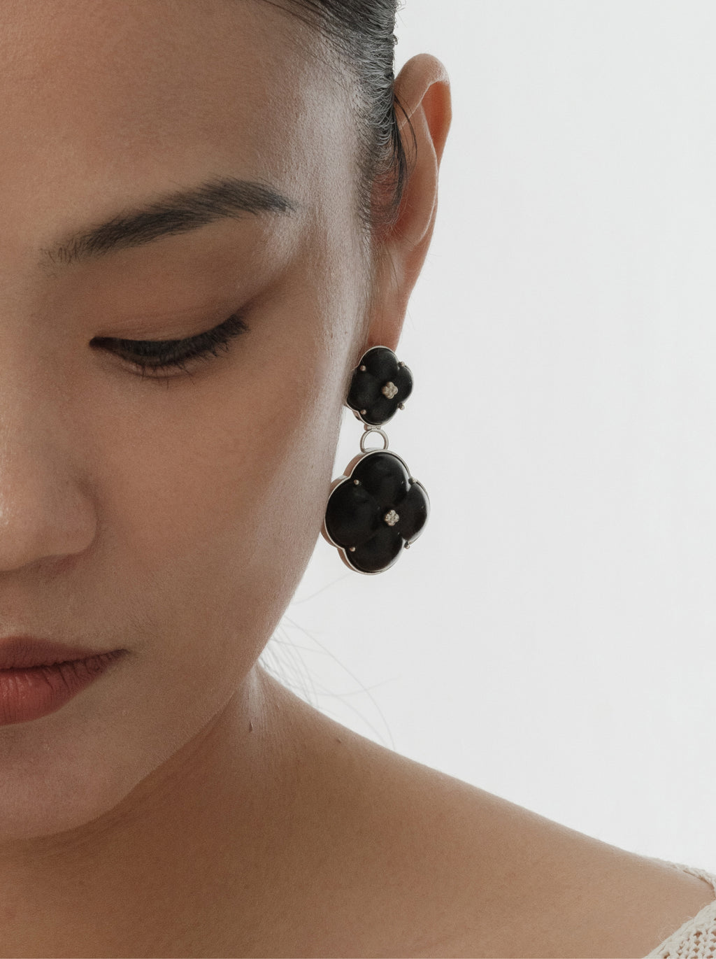 Eternal Knot · Rosewood Modular Earring Set by Aesth & Util, product view 2