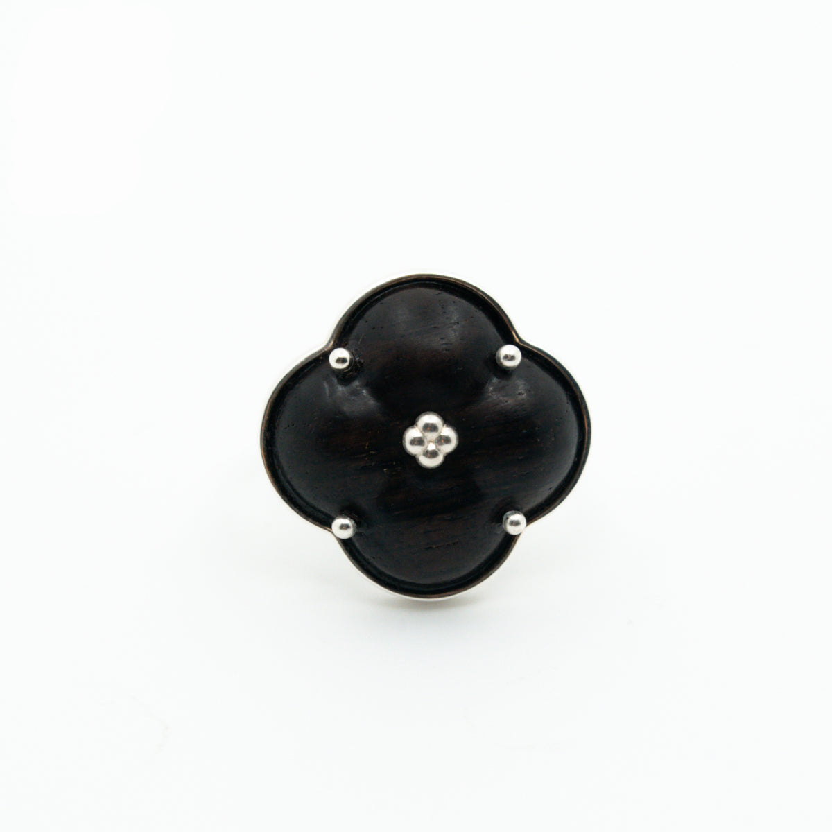 Eternal Knot · Rosewood Modular Open Ring by Aesth & Util, product view 1