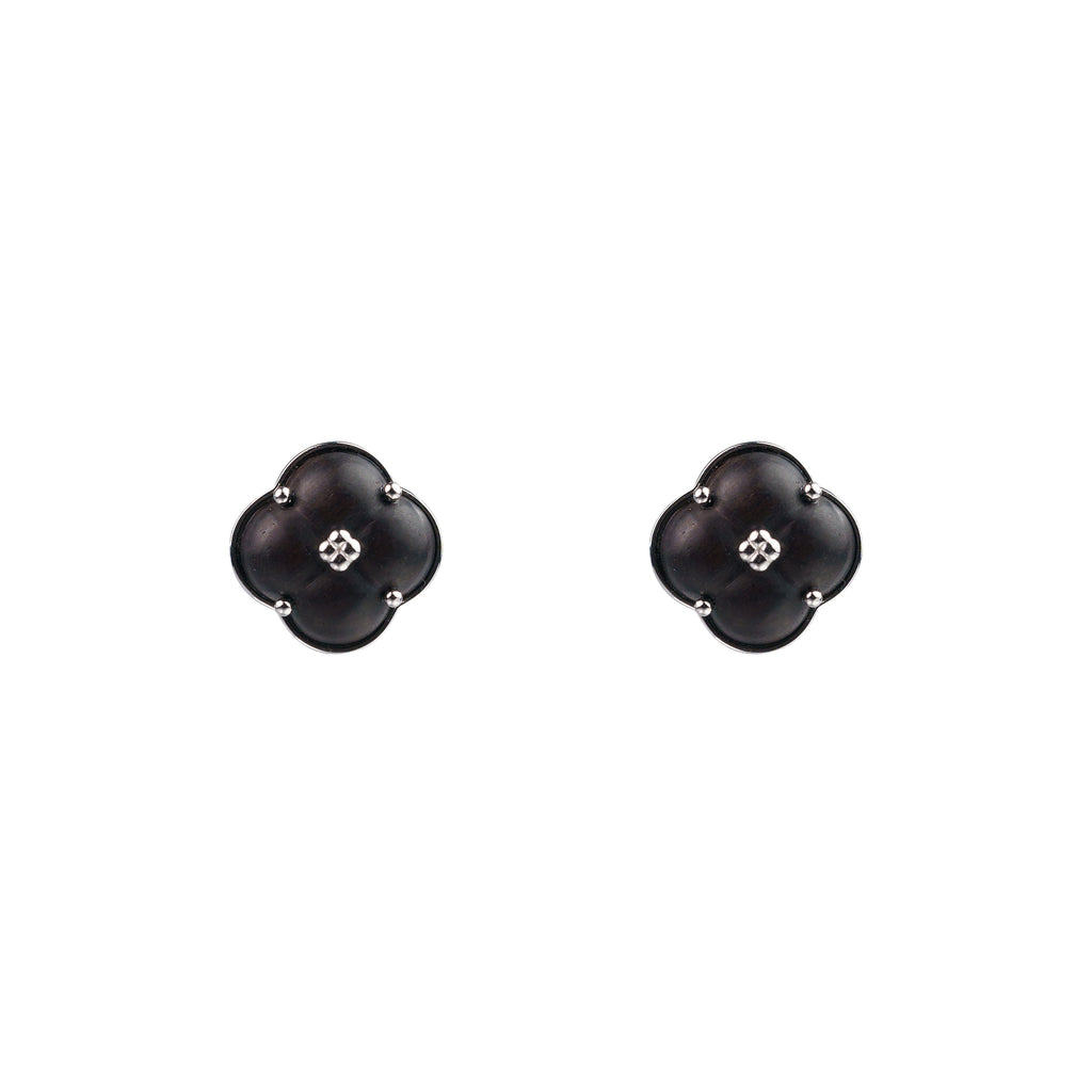 Eternal Knot · Rosewood Modular Stud Earrings by Aesth & Util, product view 1
