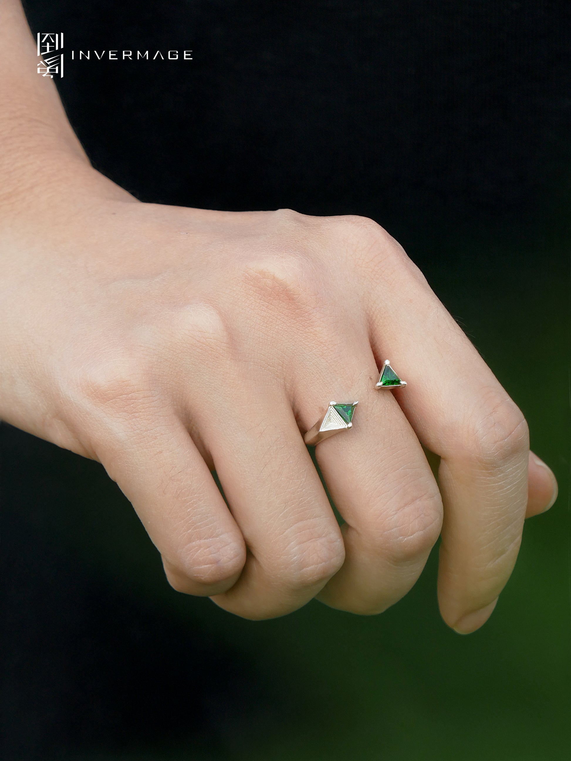 Geometry Open Ring by INVERMAGE, product view 3
