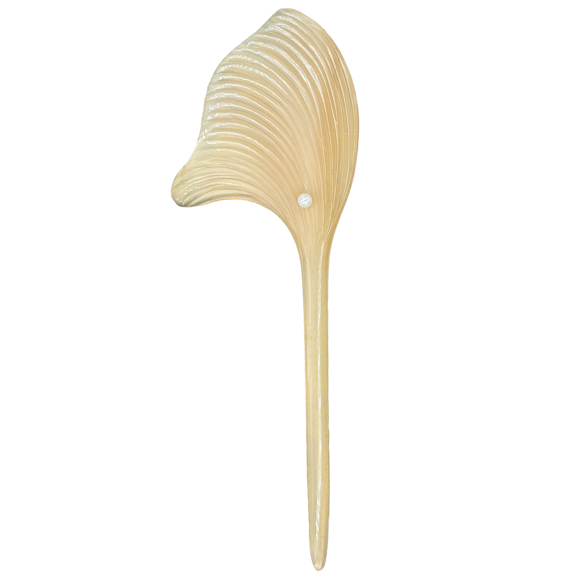 Ginkgo Leaf Hairpin — Handcrafted modern Chinese hairpin by UNIGANCE.Z, made from sterling silver and natural pearls