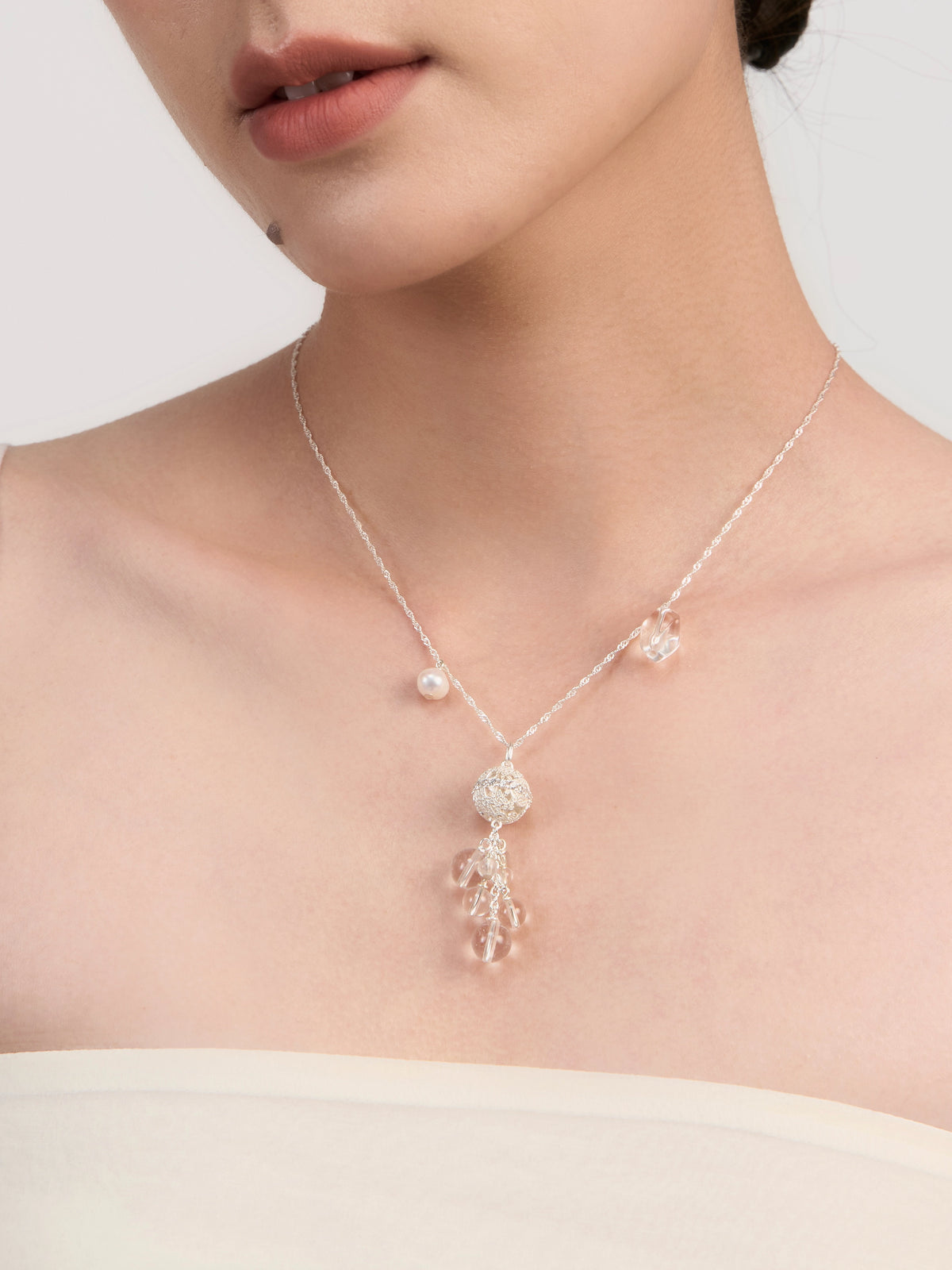 Glimmer Pendant Necklace by Luna-mi, product view 2