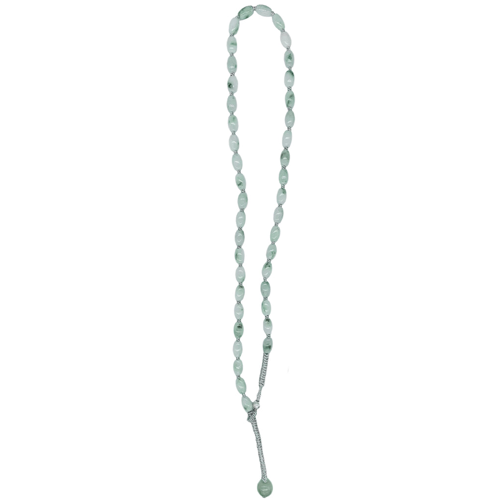Jade Rice Bead Layered Necklace by UNIGANCE.Z, product view 1