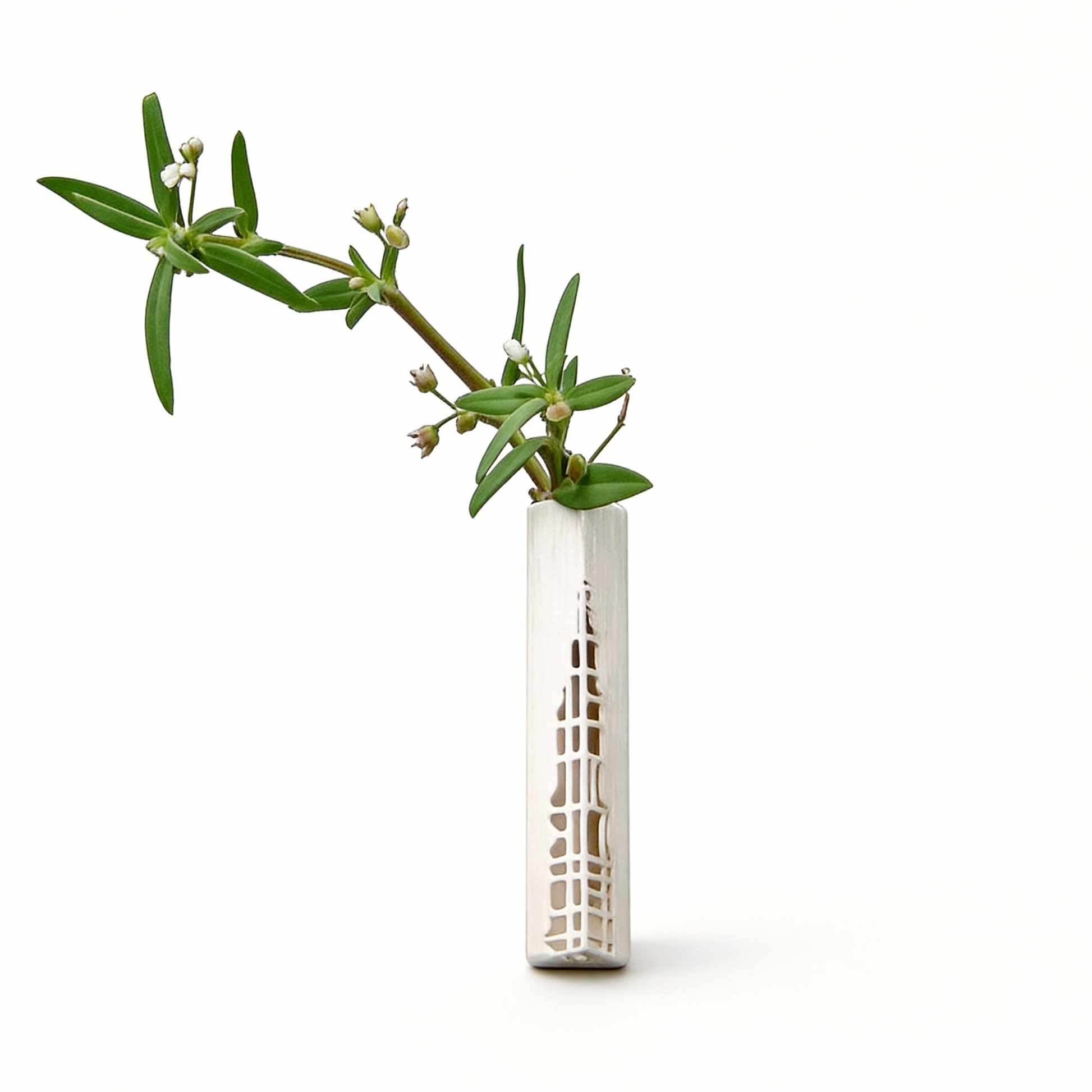 Time Sculpture Ikebana Brooch