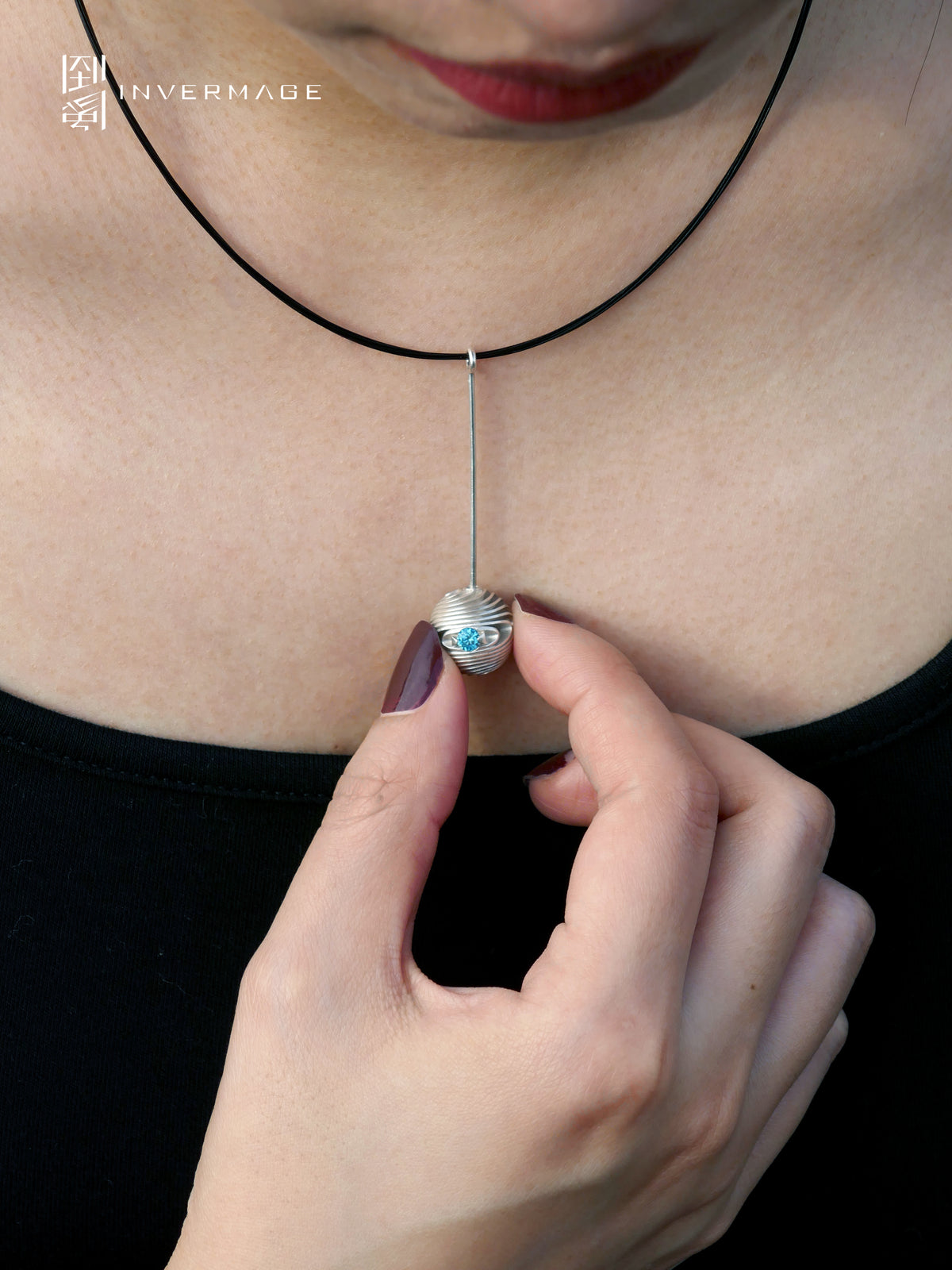 Jupiter Cloud Choker Necklace by INVERMAGE, product view 3