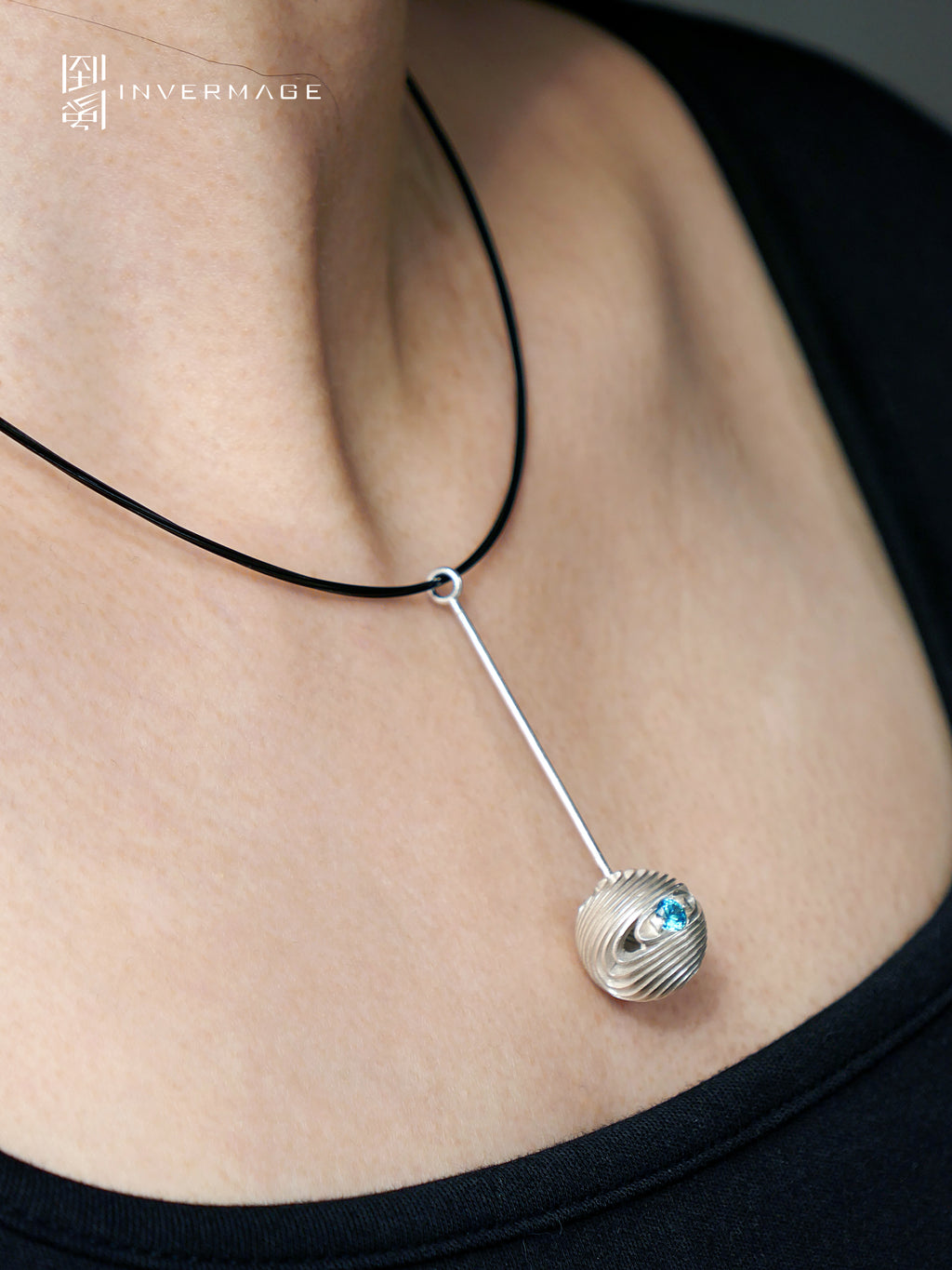 Jupiter Cloud Choker Necklace by INVERMAGE, product view 4