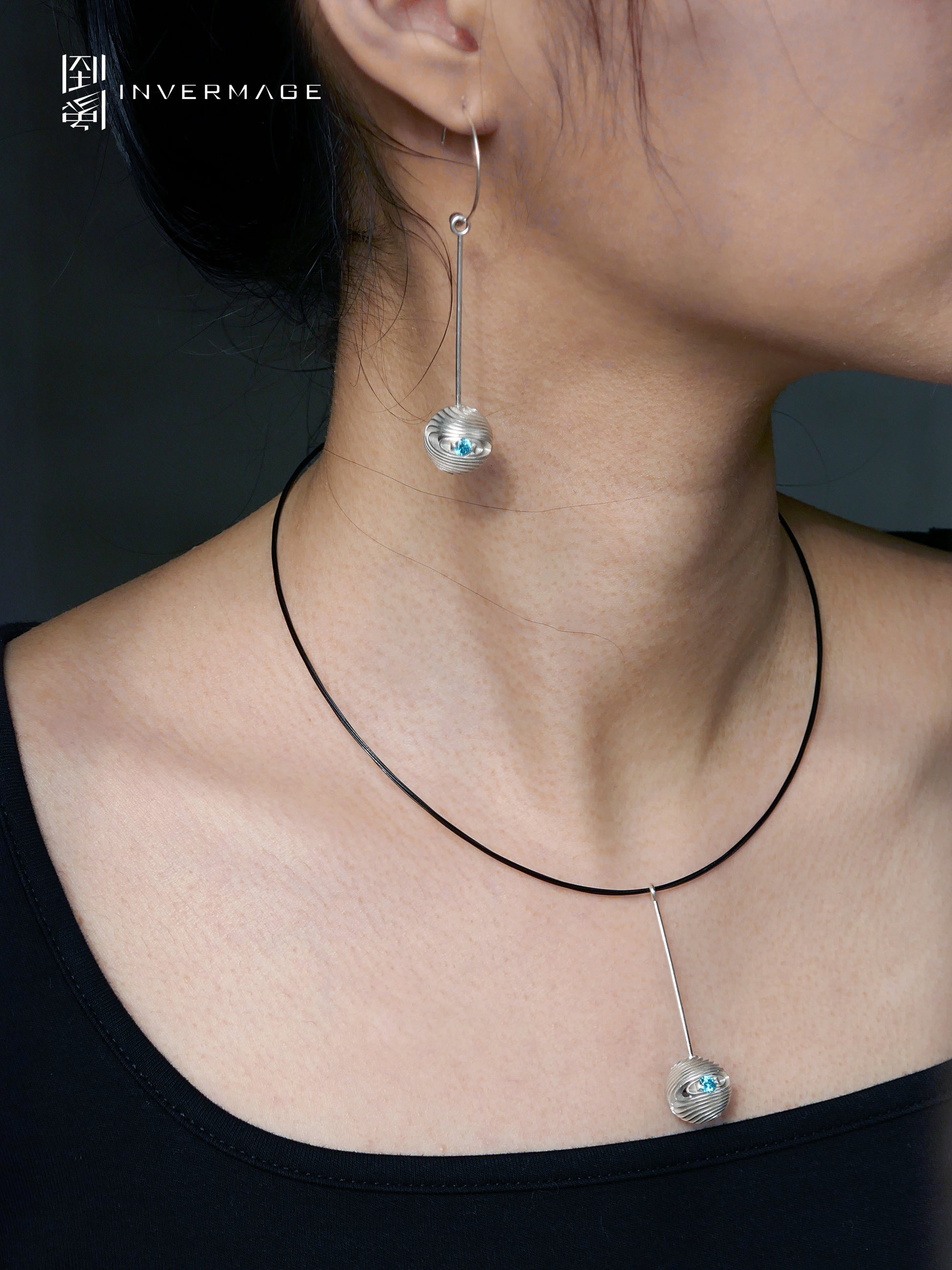 Jupiter Cloud Choker Necklace by INVERMAGE, product view 5