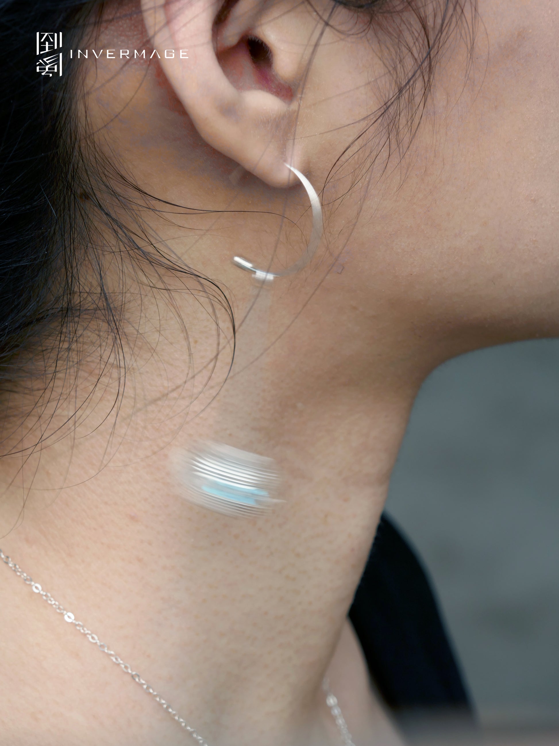 Jupiter Cloud Drop Earrings by INVERMAGE, product view 5