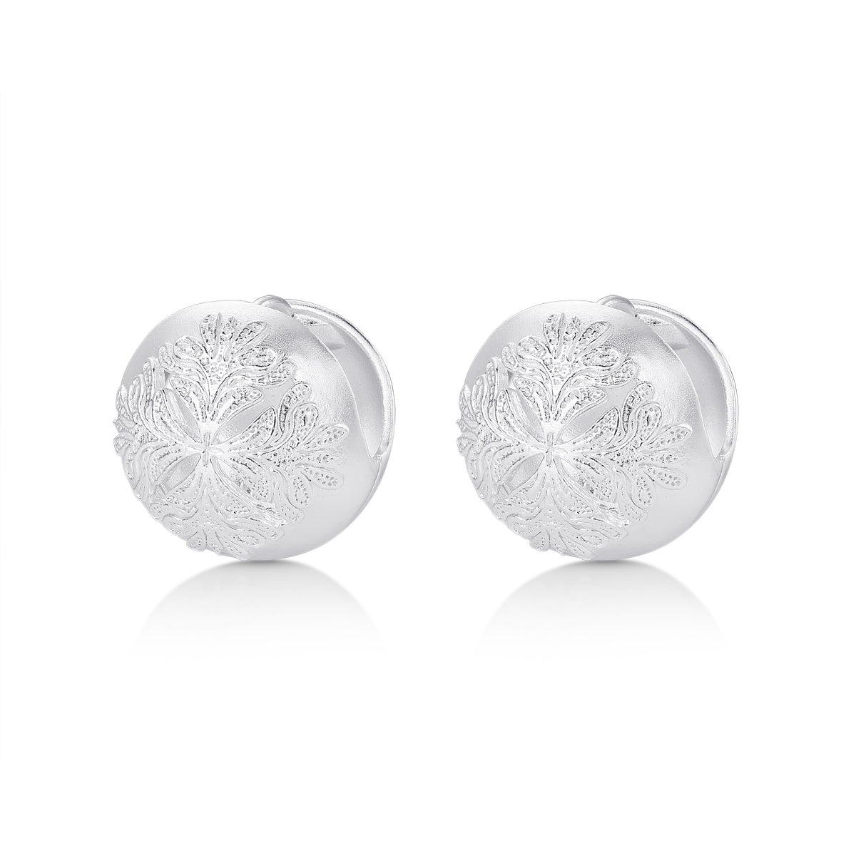 Lacey Relief Stud Earrings by Luna-mi, product view 1