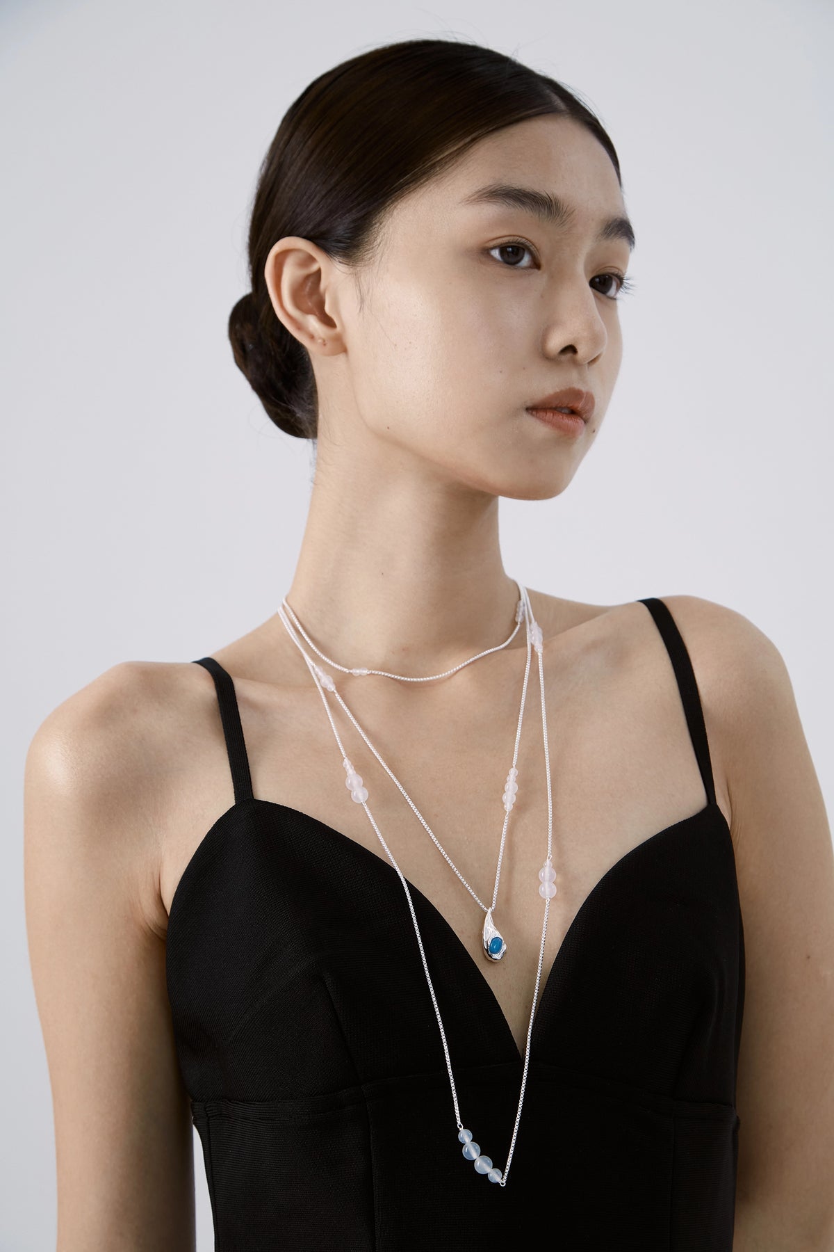Layered Seed Convertible Necklace by Luna-mi, product view 6