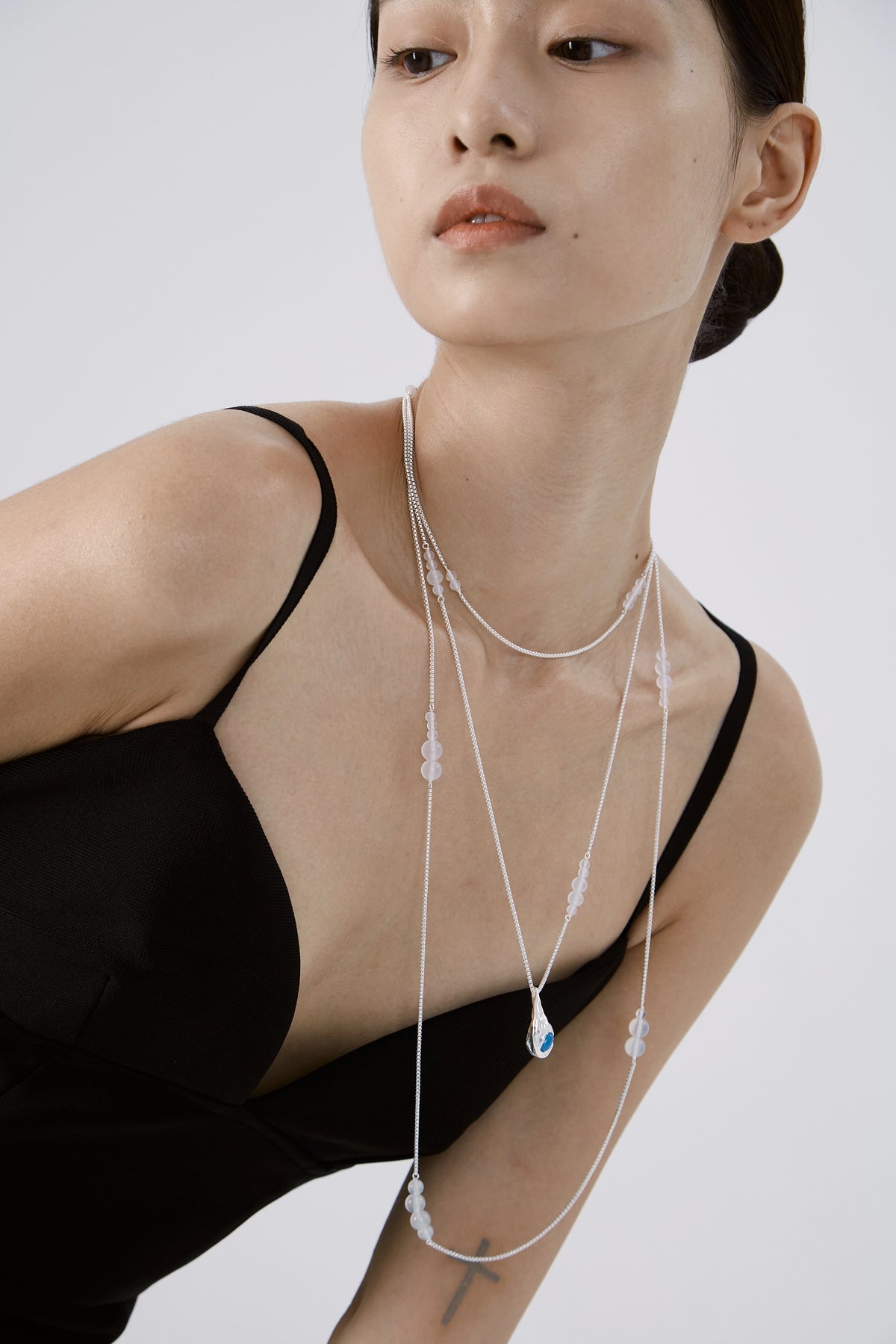 Layered Seed Convertible Necklace by Luna-mi, product view 7
