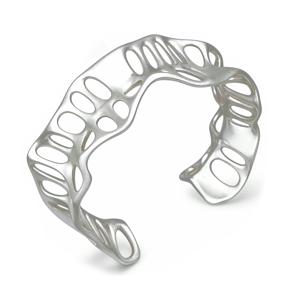 Leaf Vein Cuff Bracelet by INVERMAGE, product view 1