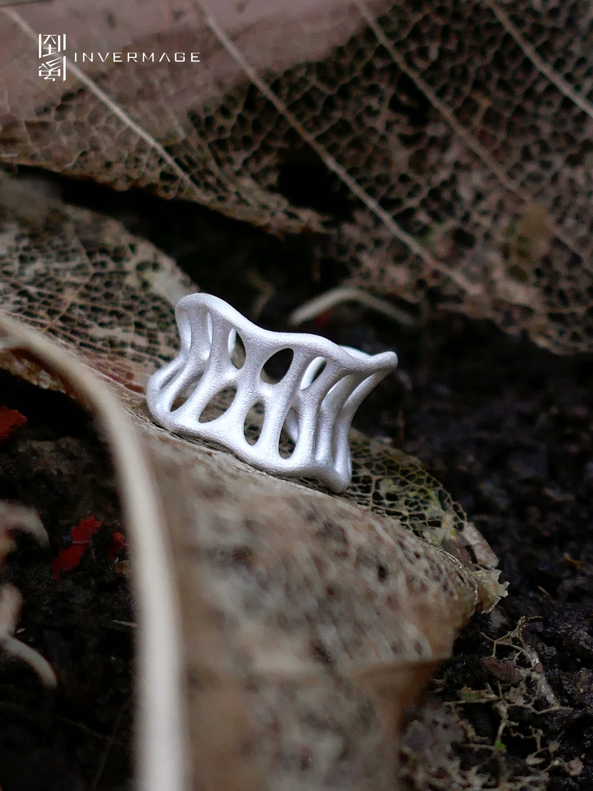 Leaf Vein Ear Cuff by INVERMAGE, product view 5