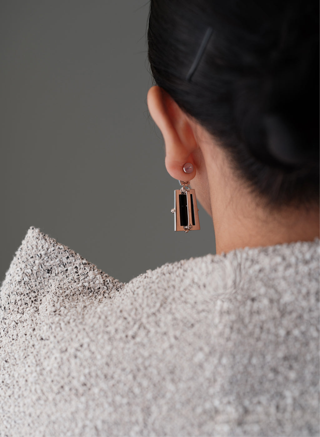Modular Frame Earring Set – Lapis Lazuli by Aesth & Util, product view 3