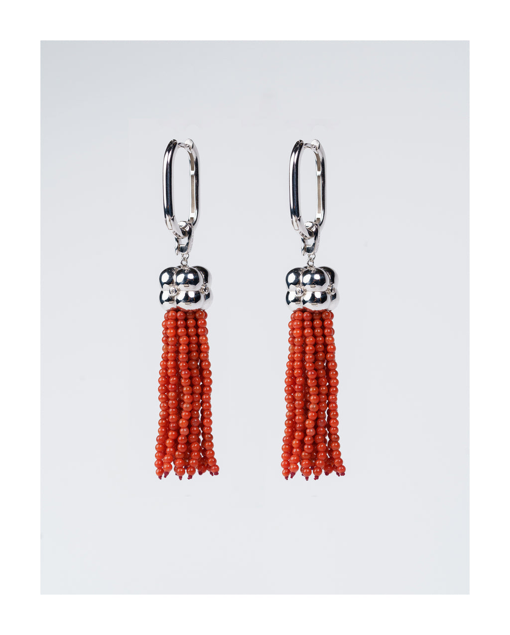 Modular Tassel Pendant Necklace – Red Agate by Aesth & Util, product view 4